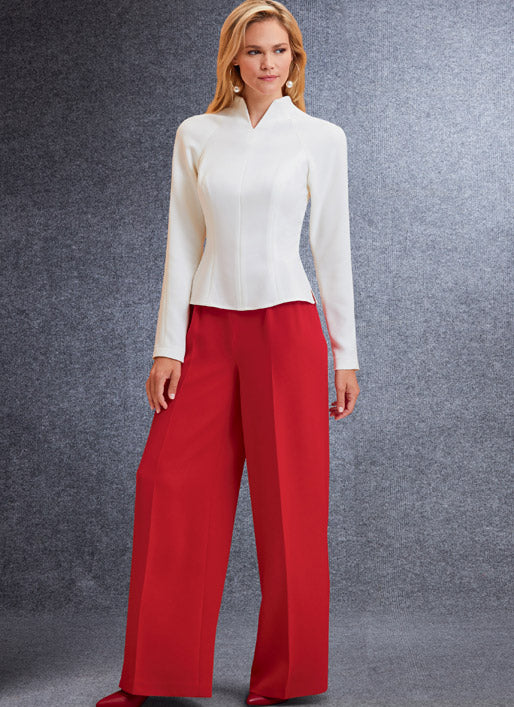V1741 Misses' Jacket, Top, Dress, Pants and Jumpsuit (size: 14-16-18-20-22) - Image 7