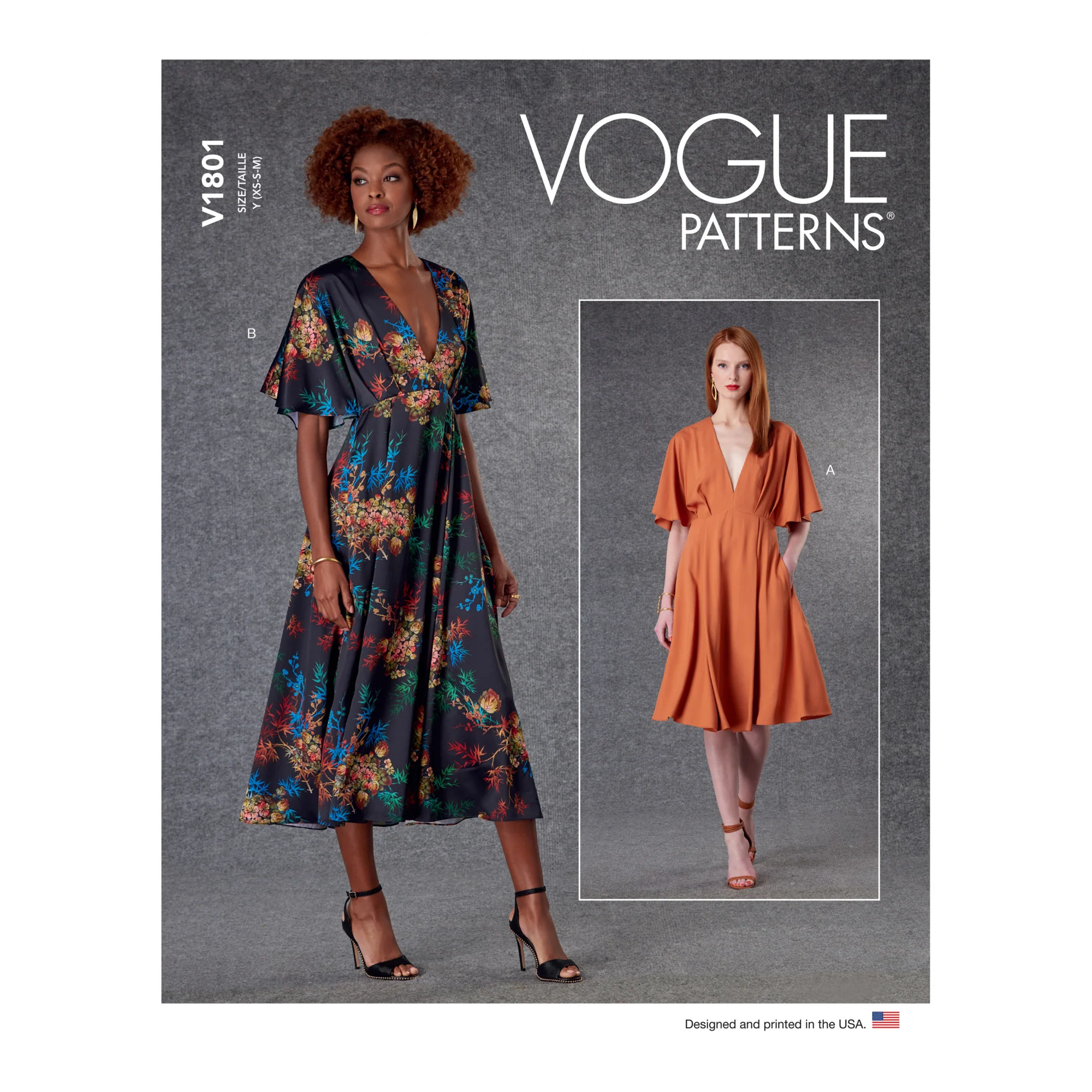 V1801 Misses' Dresses (L-XL-XXL)