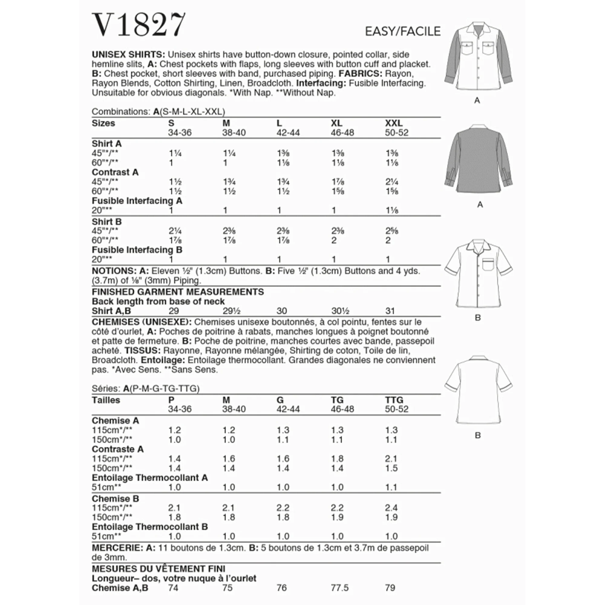 V1827 Unisex Shirts - Image 2