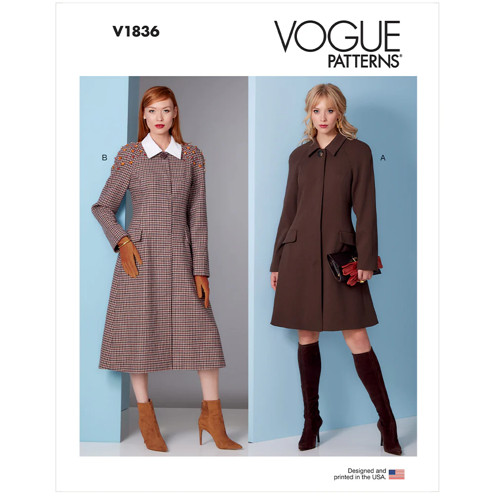 V1836 Misses' Coat