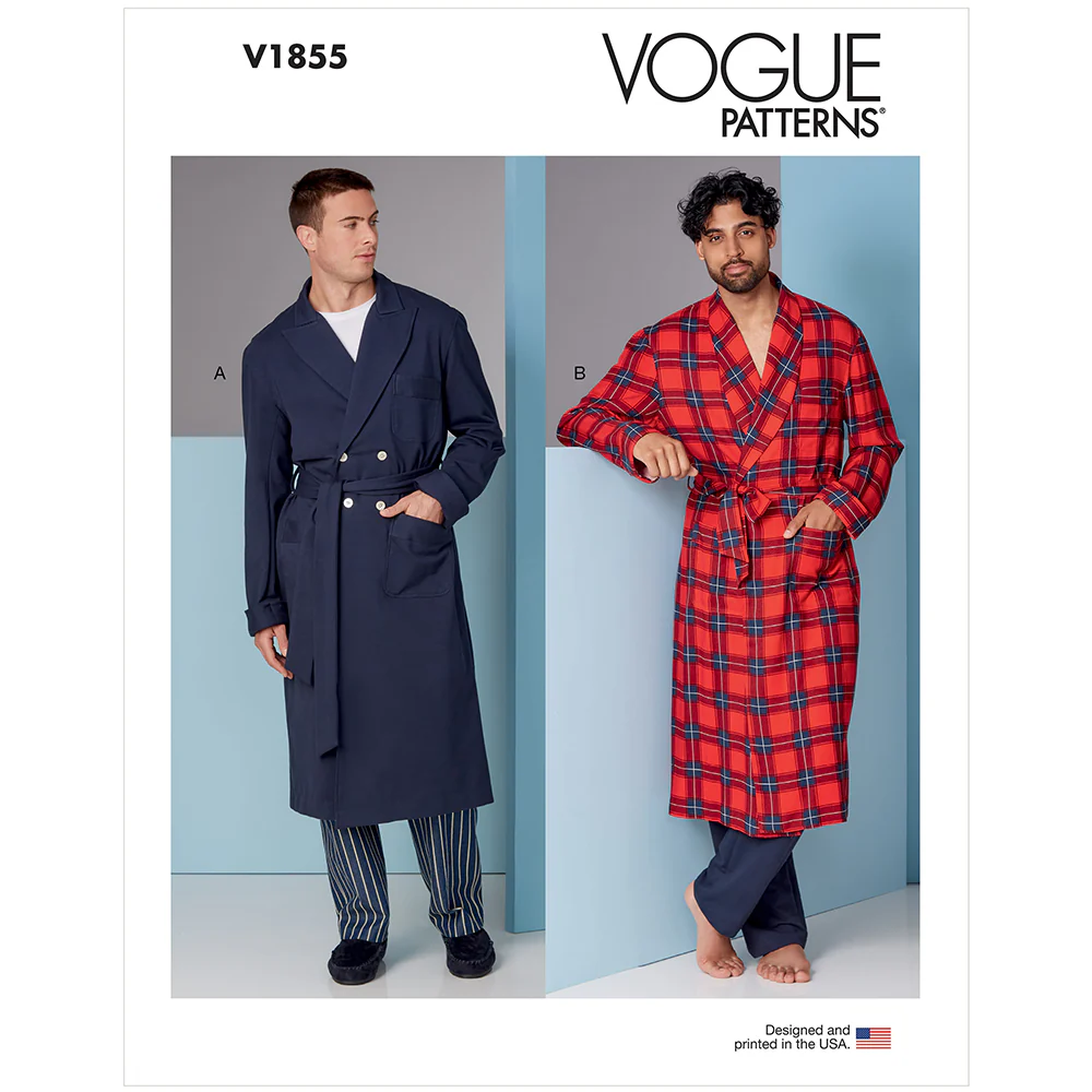 V1855 Men's Robe and Belt (40-42-44-46)
