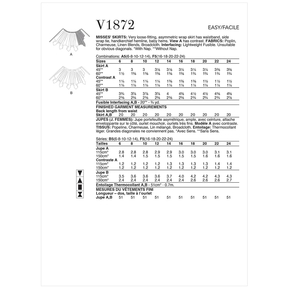 V1872 Misses' Skirts (16-18-20-22-24) - Image 2