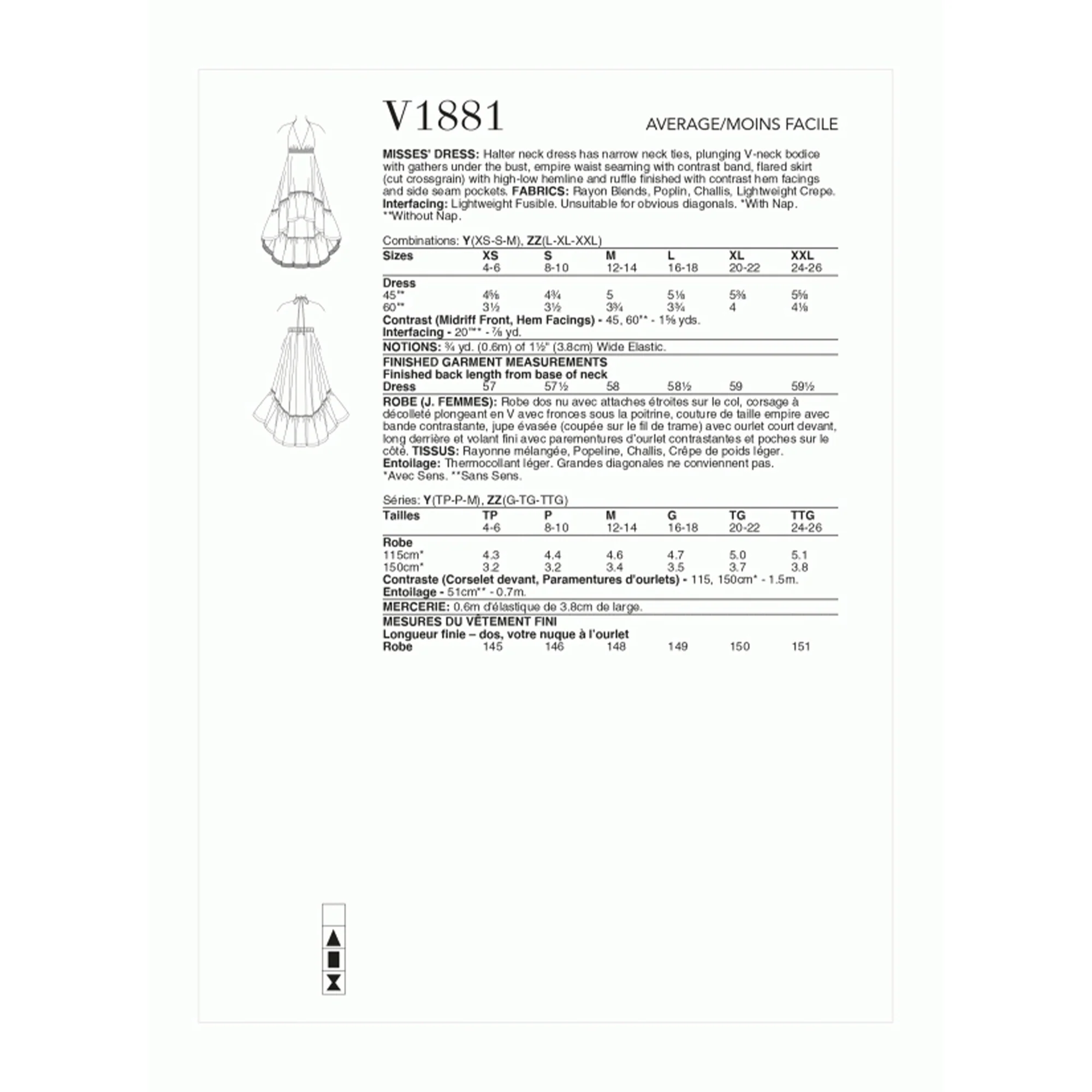 V1881 Misses' Dress by Júlio César (L-XL-XXL) - Image 2