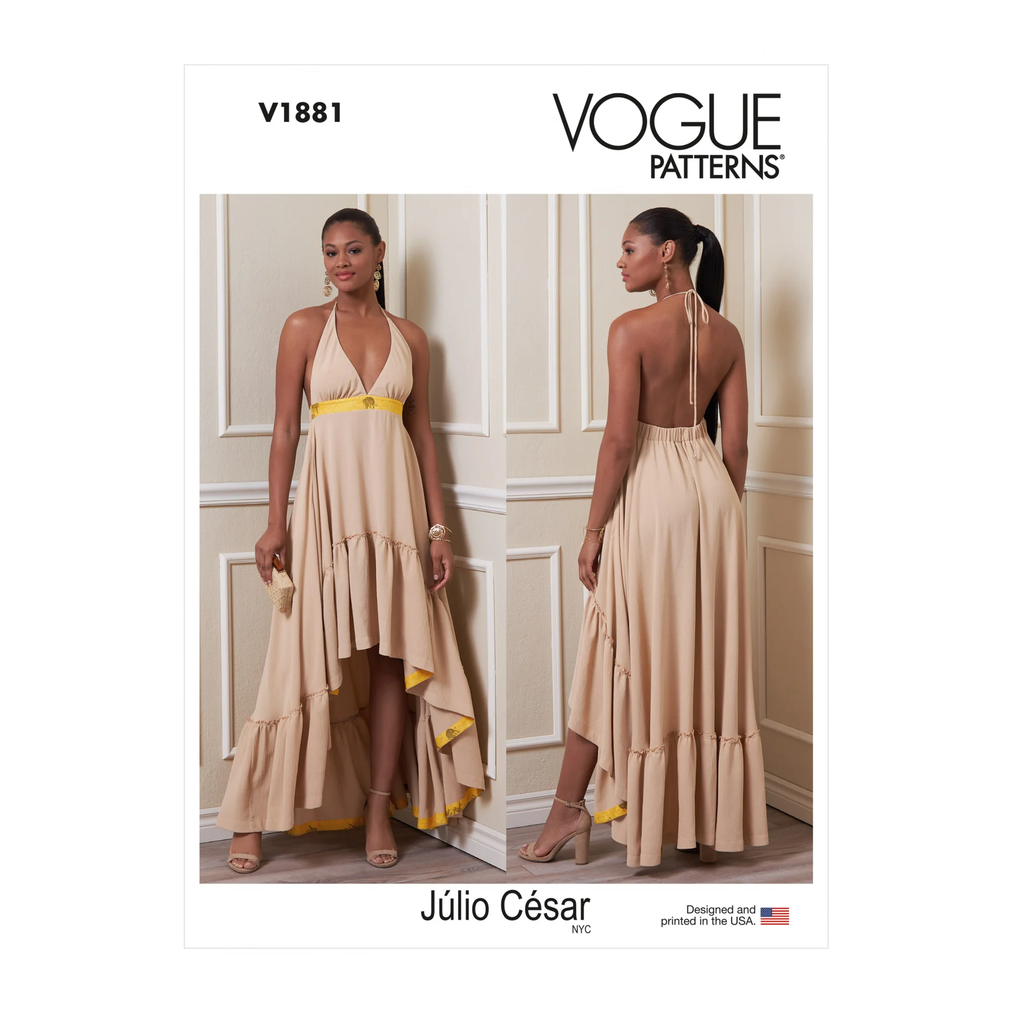 V1881 Misses' Dress by Júlio César