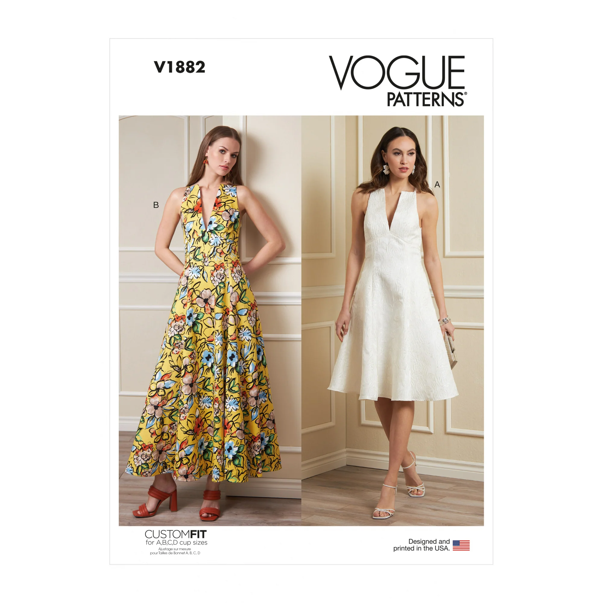 V1882 Misses' Dress