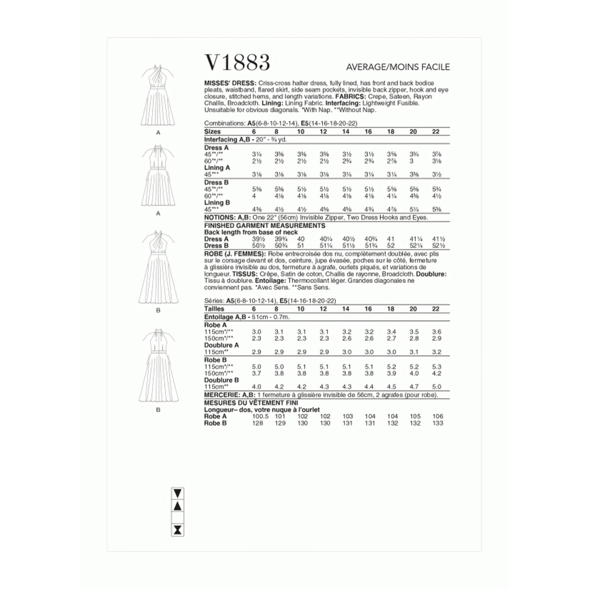 V1883 Misses' Dress - Image 2
