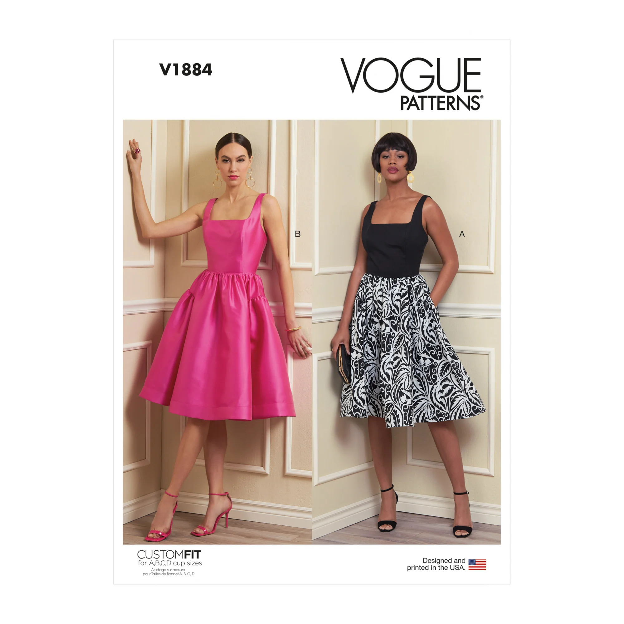 V1884 Misses' Dress