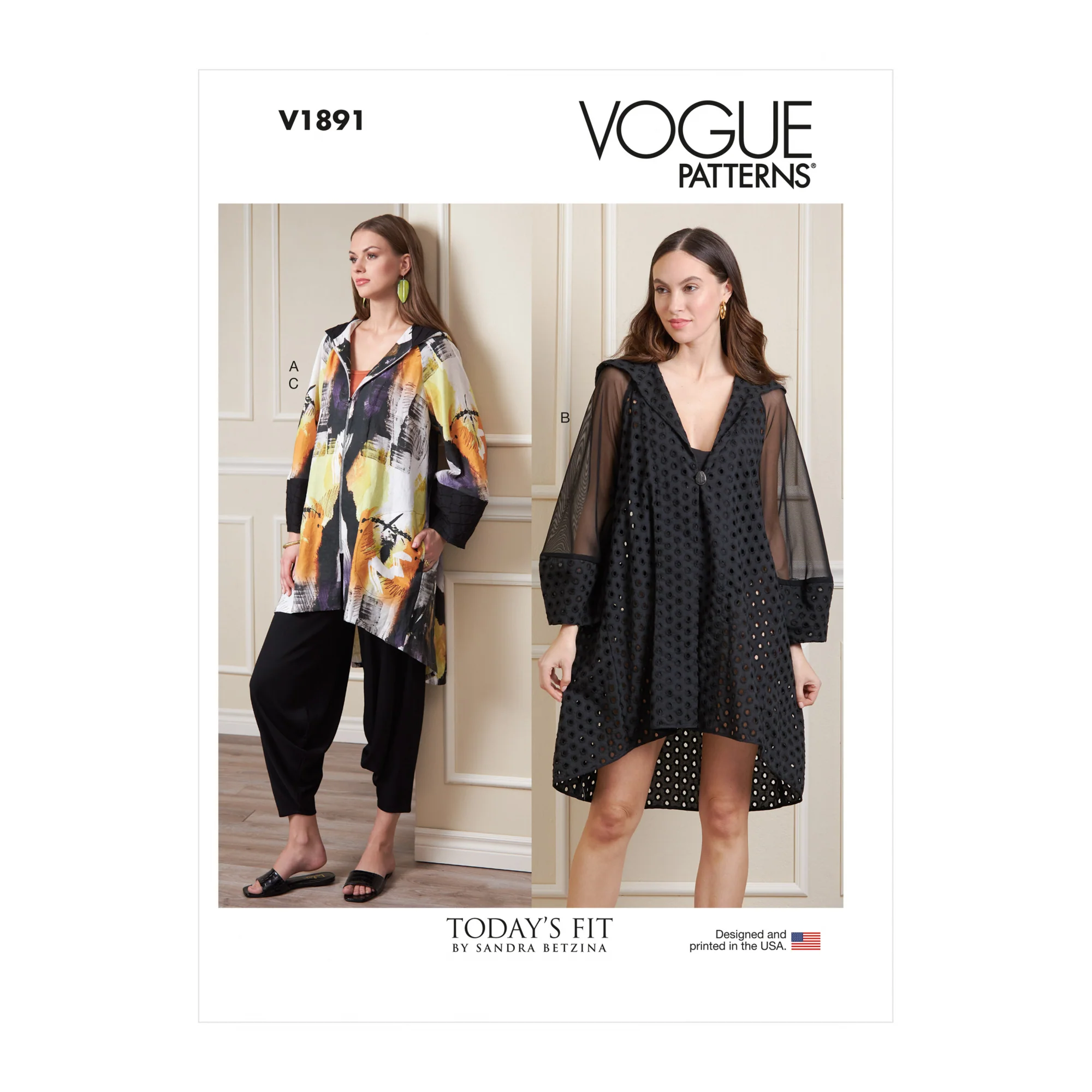 V1891 Misses' Jacket and Trousers by Sandra Betzina