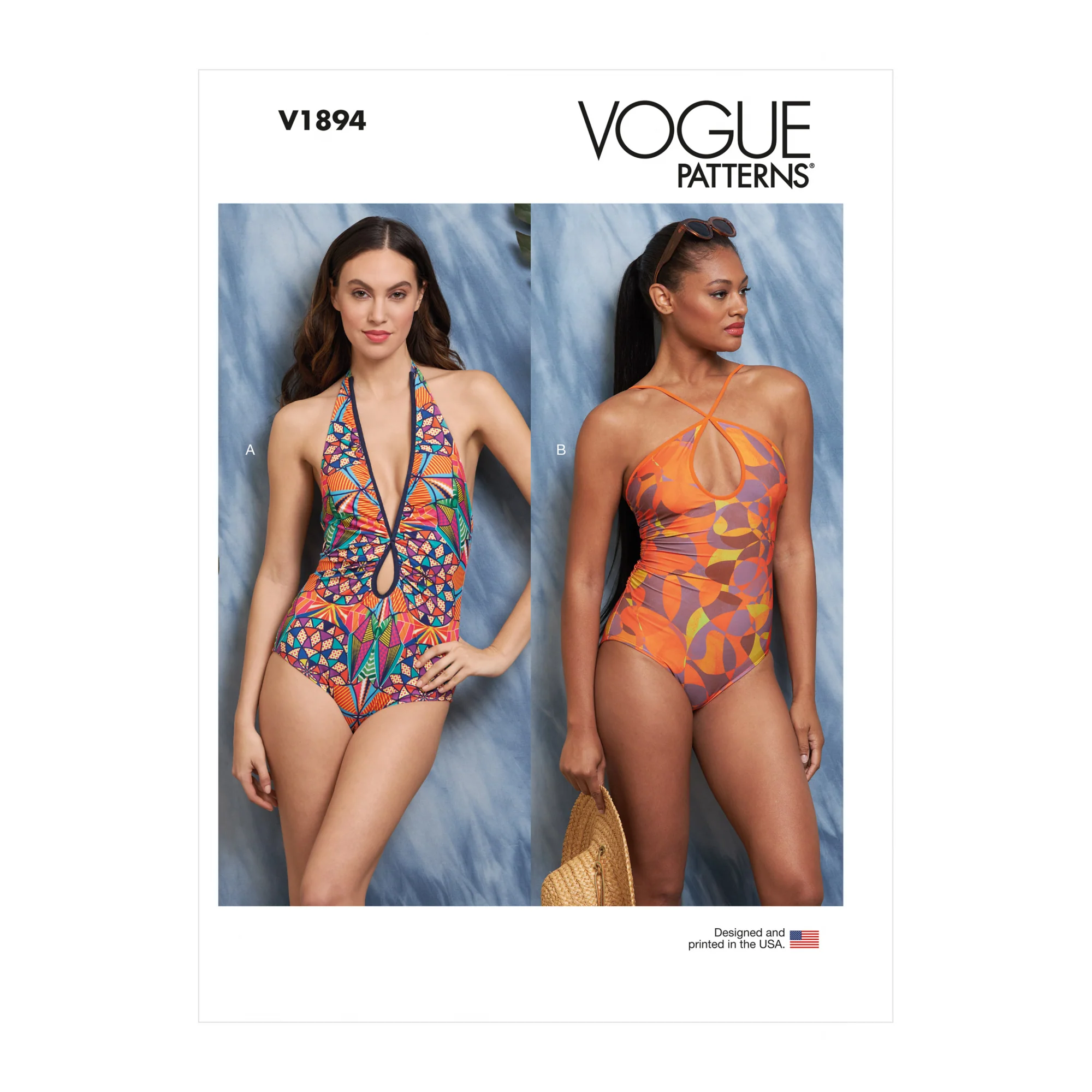V1894 Misses' Swimsuits (18-20-22-24-26)