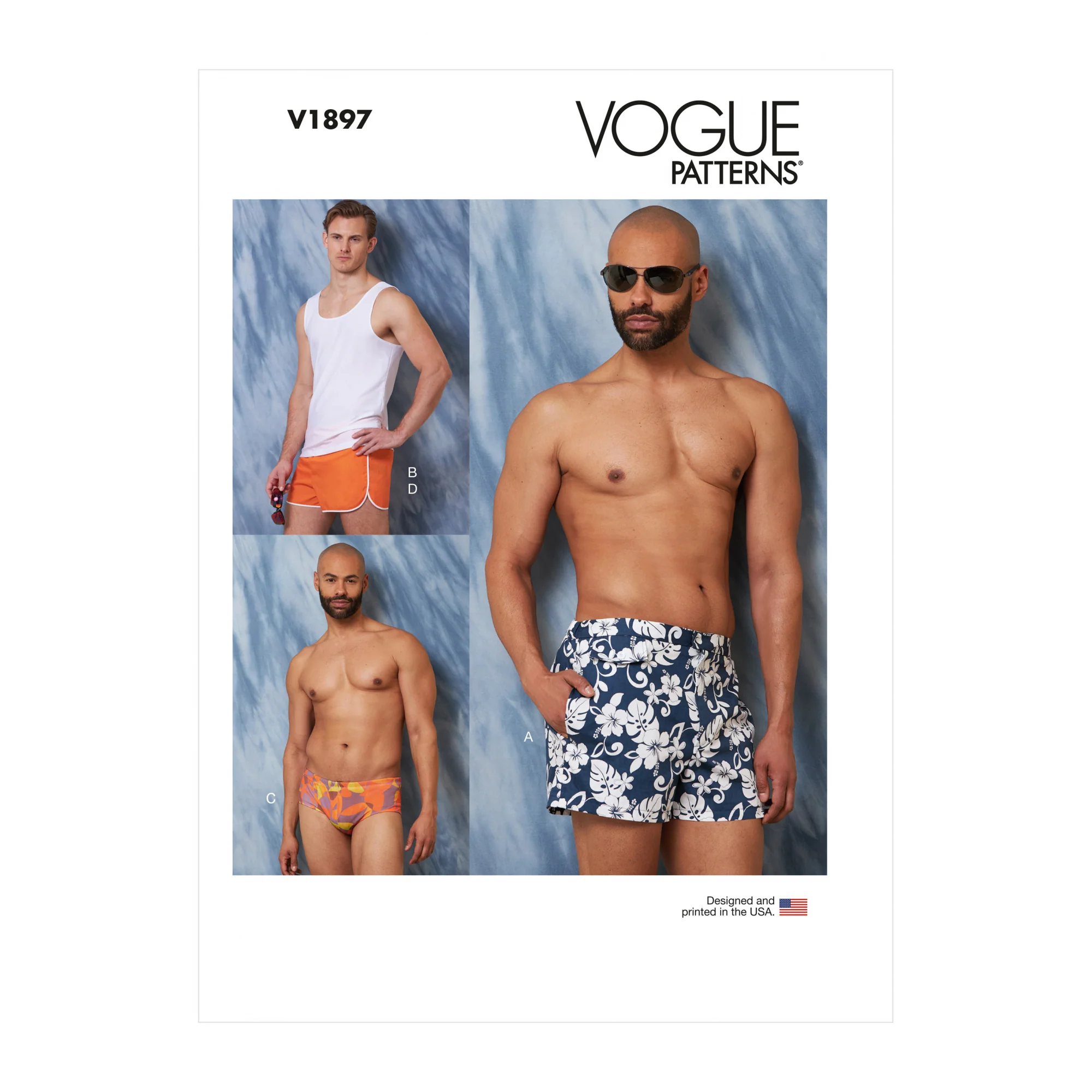 V1897 Men's Swimsuits and Tank Top (XL-XXL-XXXL)
