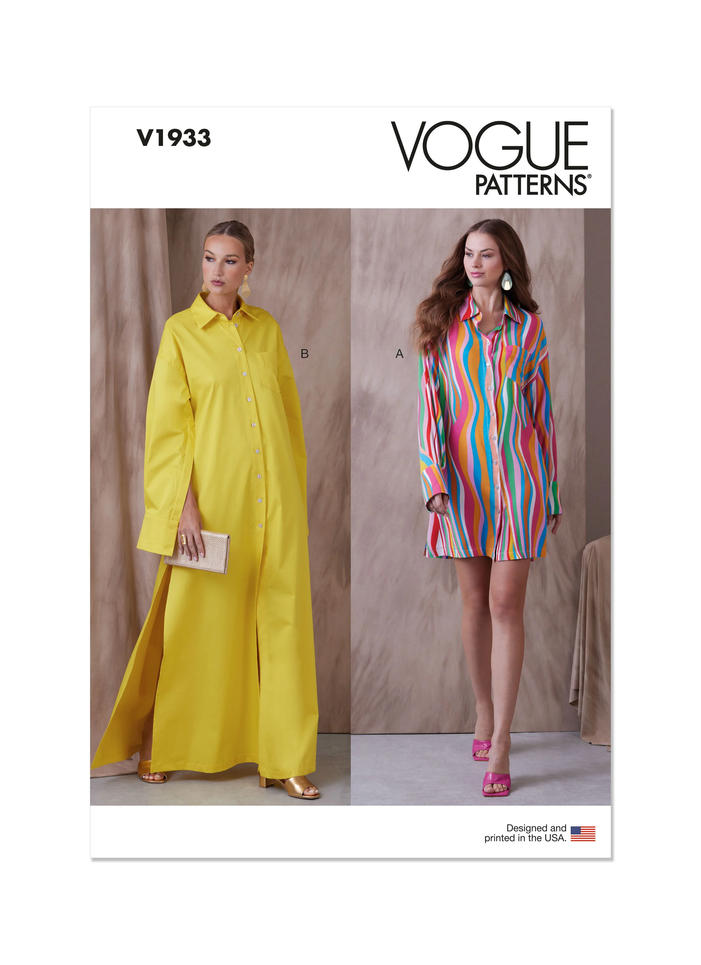 V1933 MISSES' SHIRT DRESS