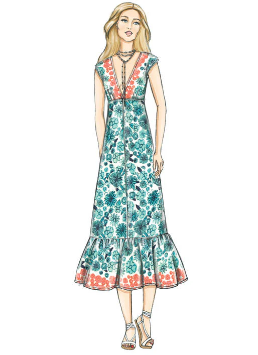 V9311 Misses' Dress (size: 6-8-10-12-14-16-18-20-22) - Image 7