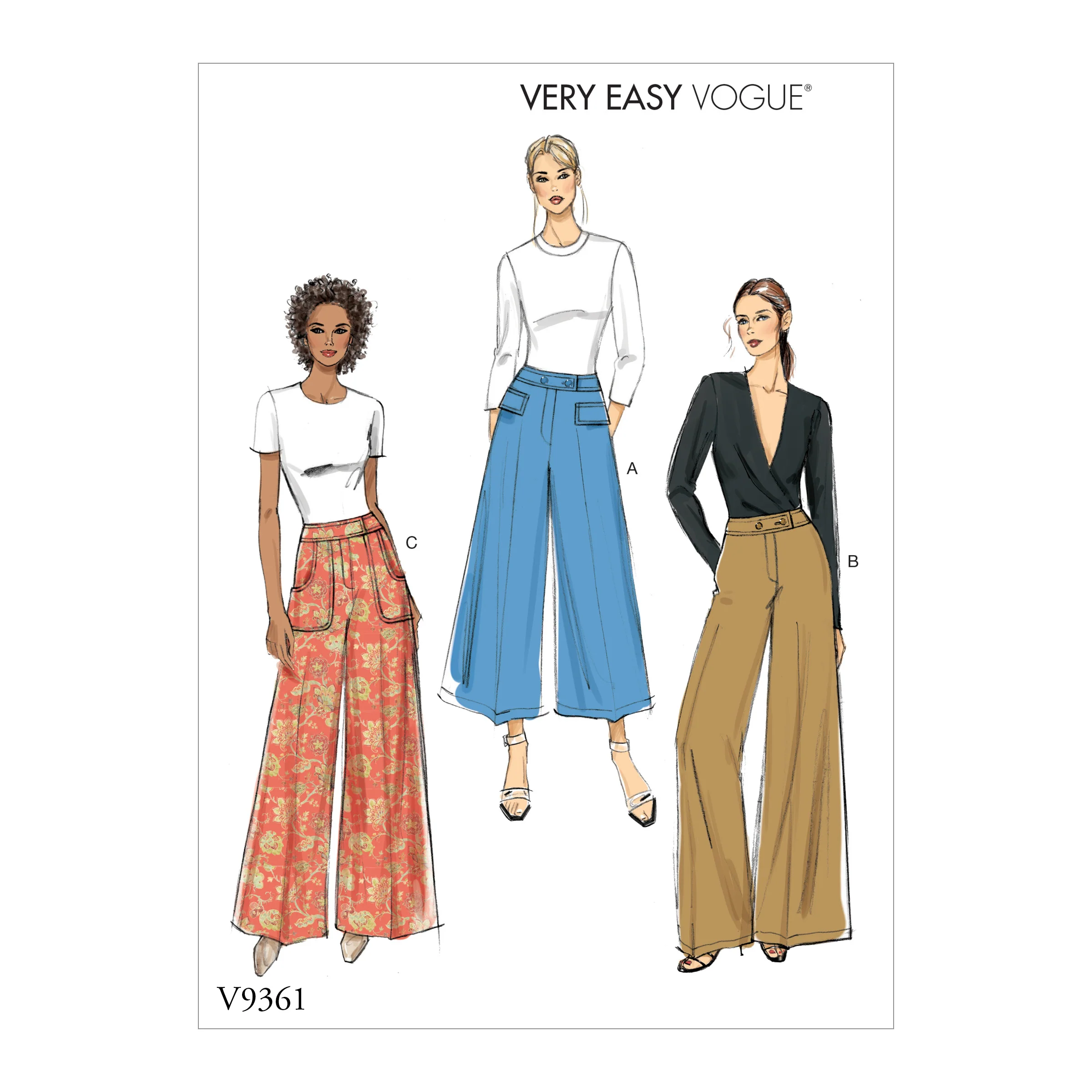 V9361 Misses'/Misses' Petite Pants (size: 14-16-18-20-22)
