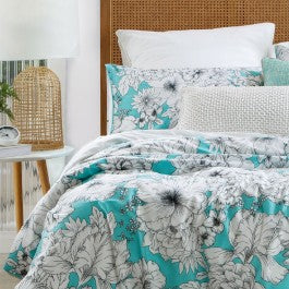 Valentina - 3 pc Duvet cover - Aqua