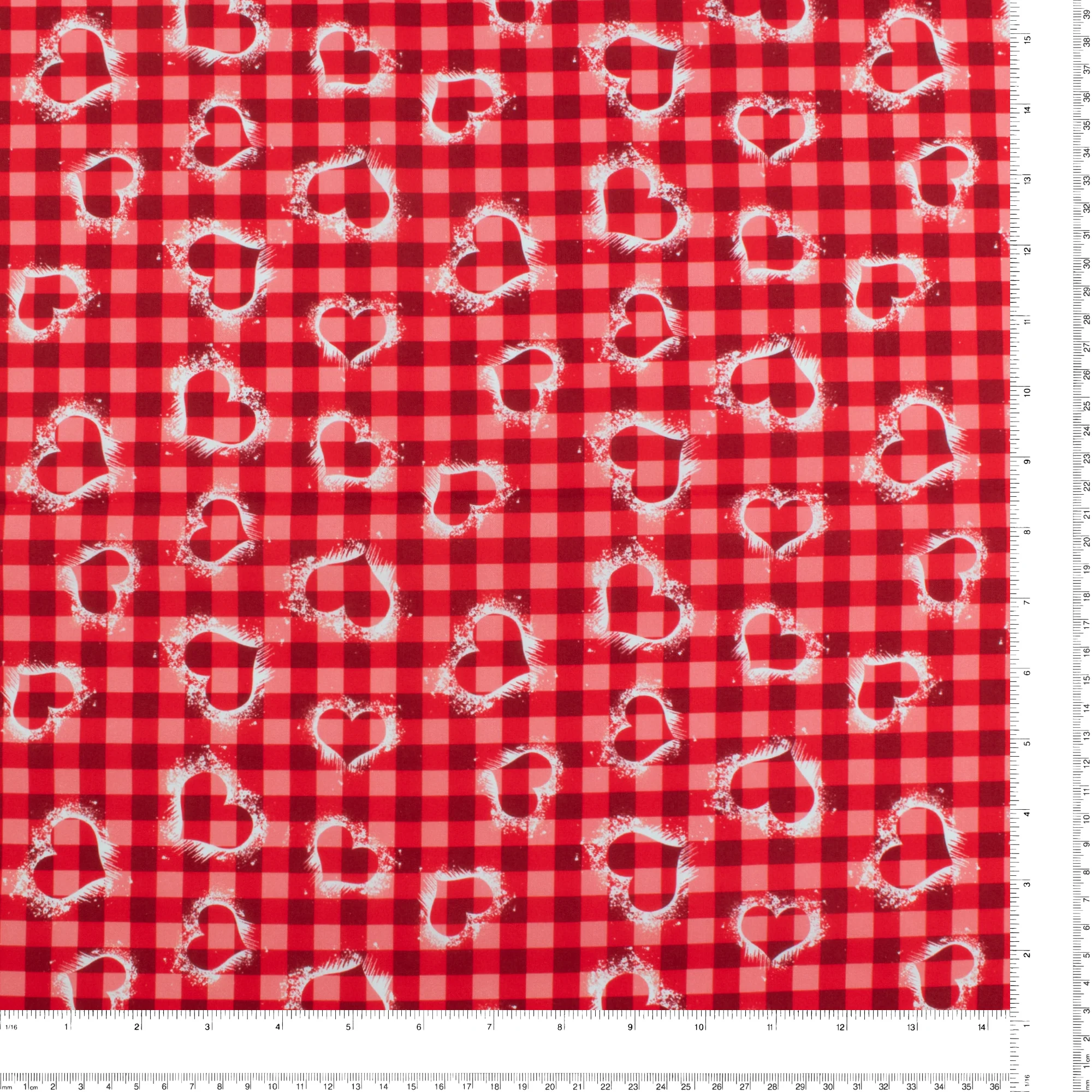 VALENTINE'S Printed Cotton - 042 - Red - Image 3