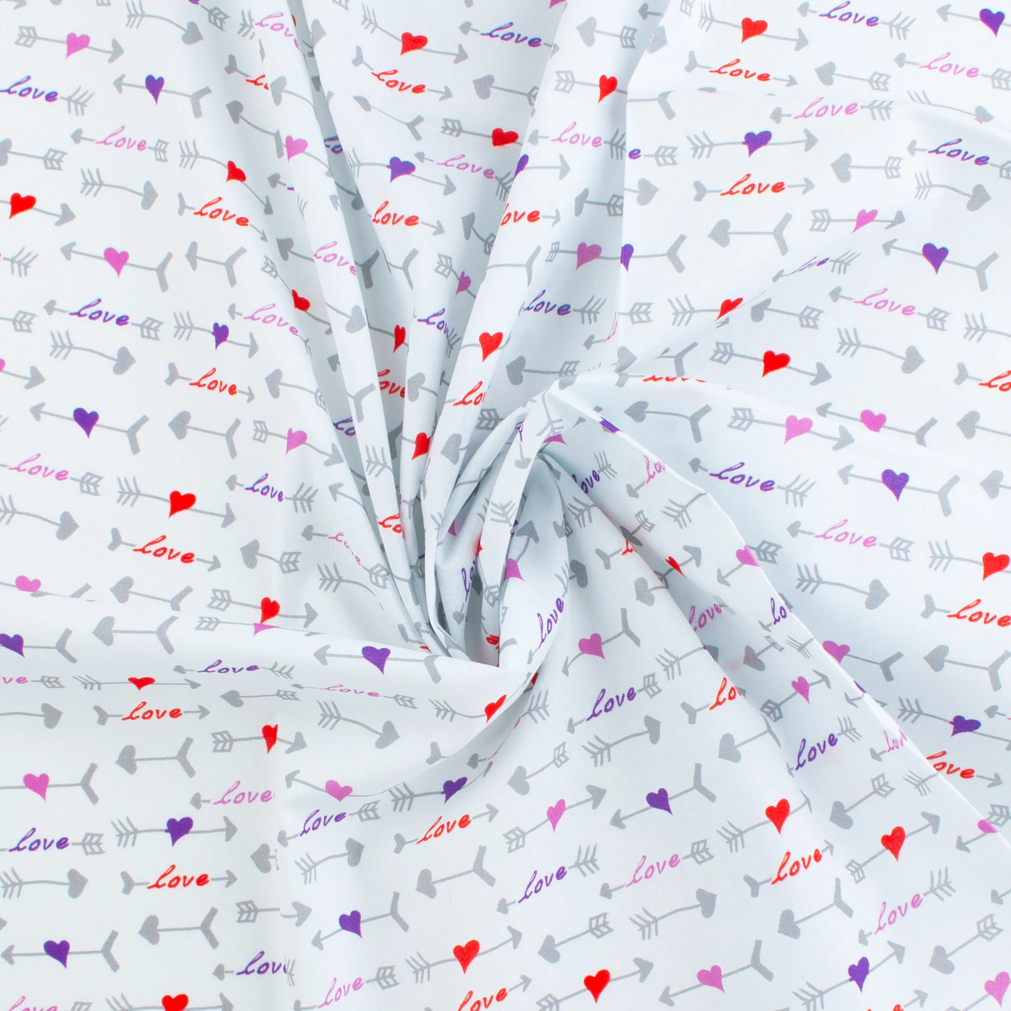 VALENTINE'S Printed Cotton - 045 - White - Image 2