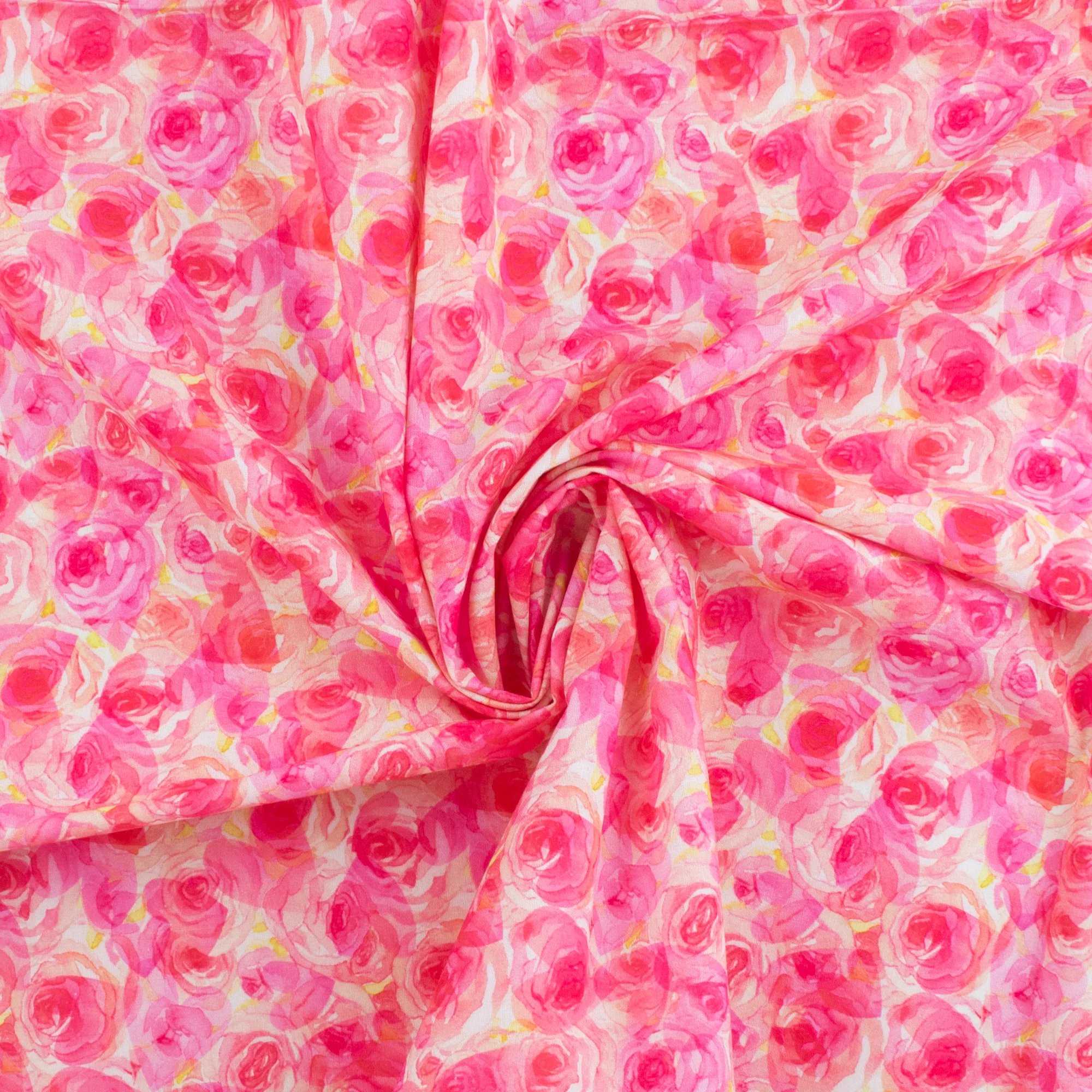 VALENTINE'S Printed Cotton - 047 - Pink - Image 2