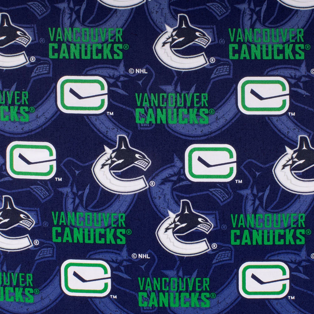 Vancouver Canucks (1VAN) - NHL cotton print - Logo - Blue
