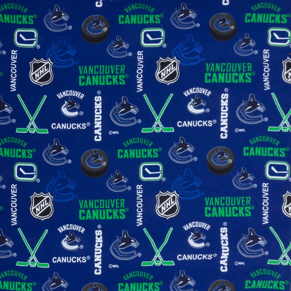 Vancouver Canucks - NHL Flannelette Print - Logo