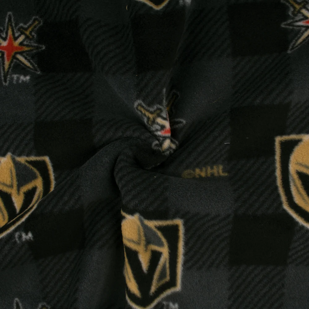 Vegas Golden Knights - NHL Fleece Print - Buffalo plaid - Black - Image 3