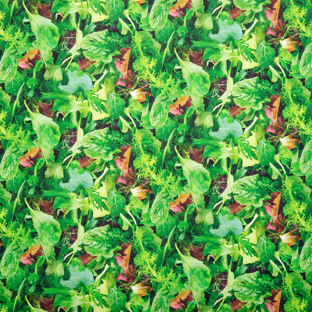 VEGETABLE GARDEN Printed Cotton - Fine herbs - Green