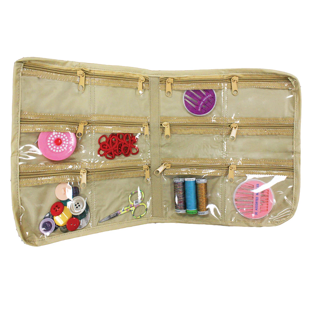 VIVACE Craft Tote Inserts - 12 Pockets Beige - 30 x 51cm (12" x 20") - Image 2