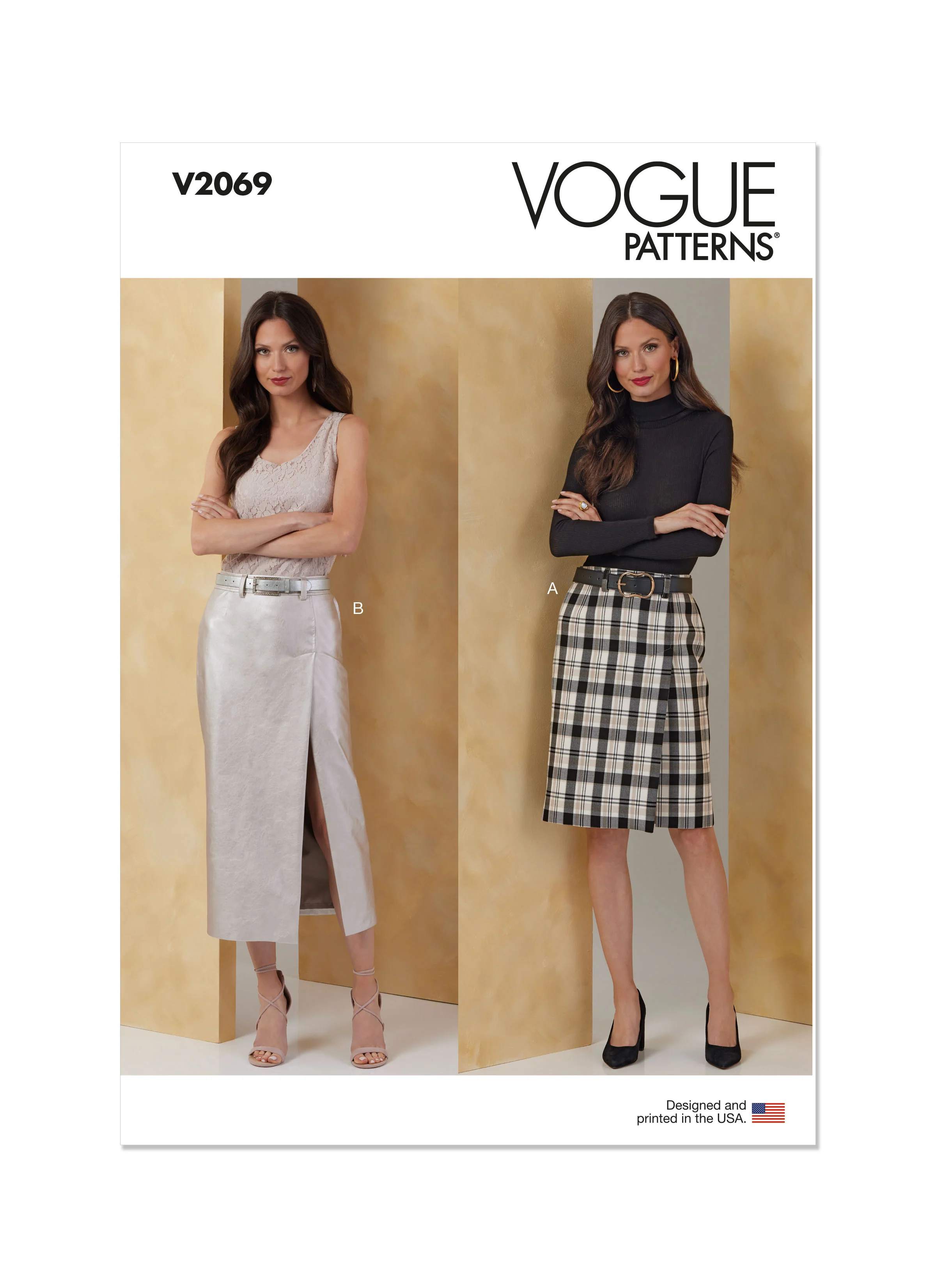Vogue - V2069 MISSES' SKIRT IN TWO LENGTHS