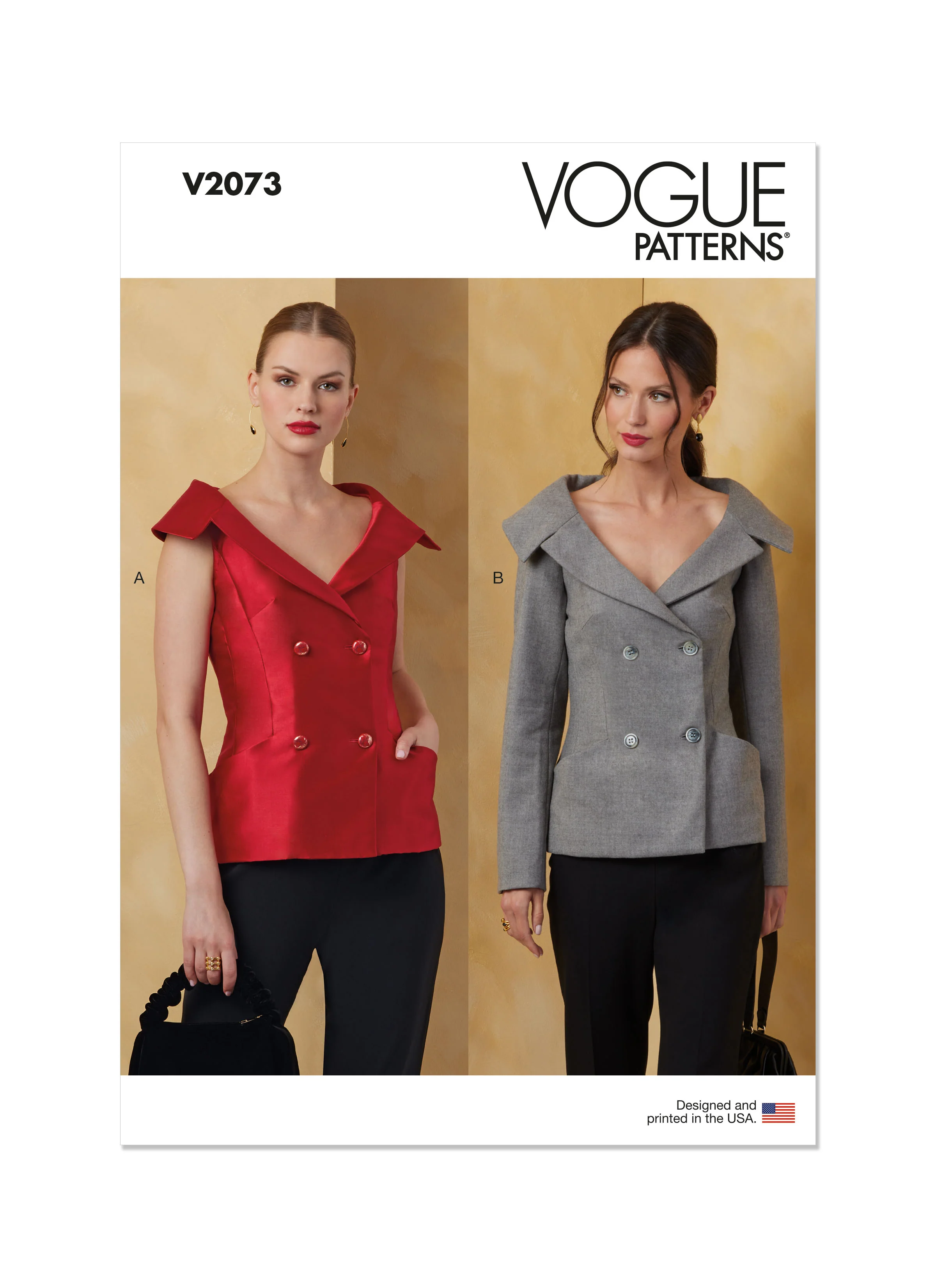 Vogue - V2073 MISSES' JACKET WITH SLEEVE VARIATIONS