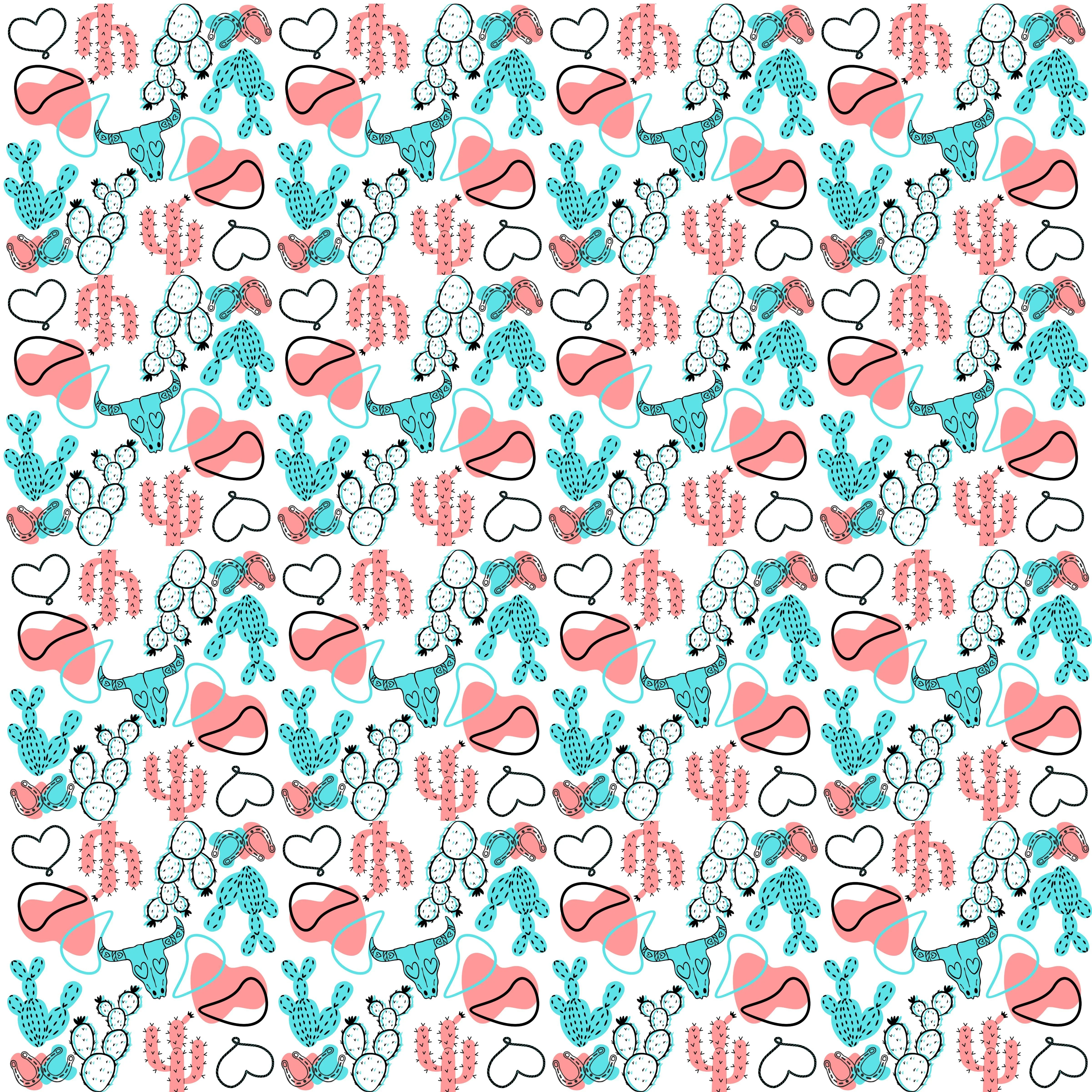 Whimsical Western Pattern