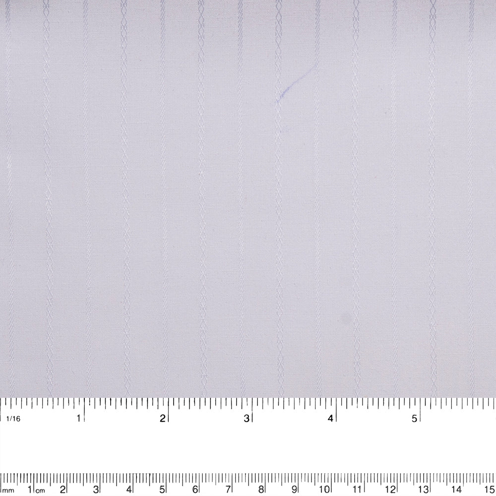 White dobby shirting - Stripes X - White - Image 3