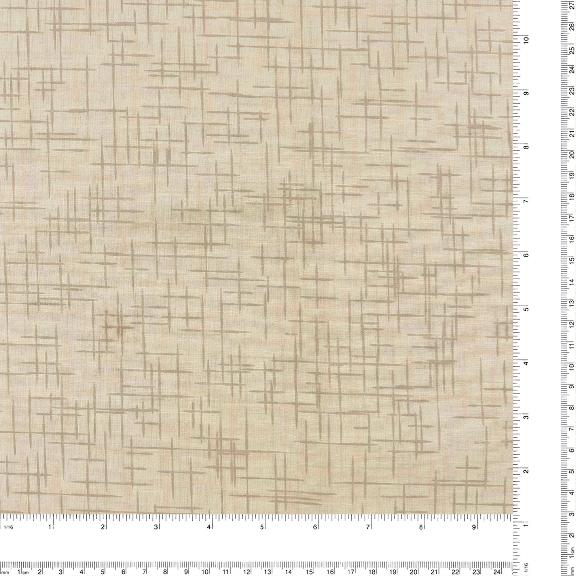 Wide Quilt Backing Print - 129 - Beige - Image 3