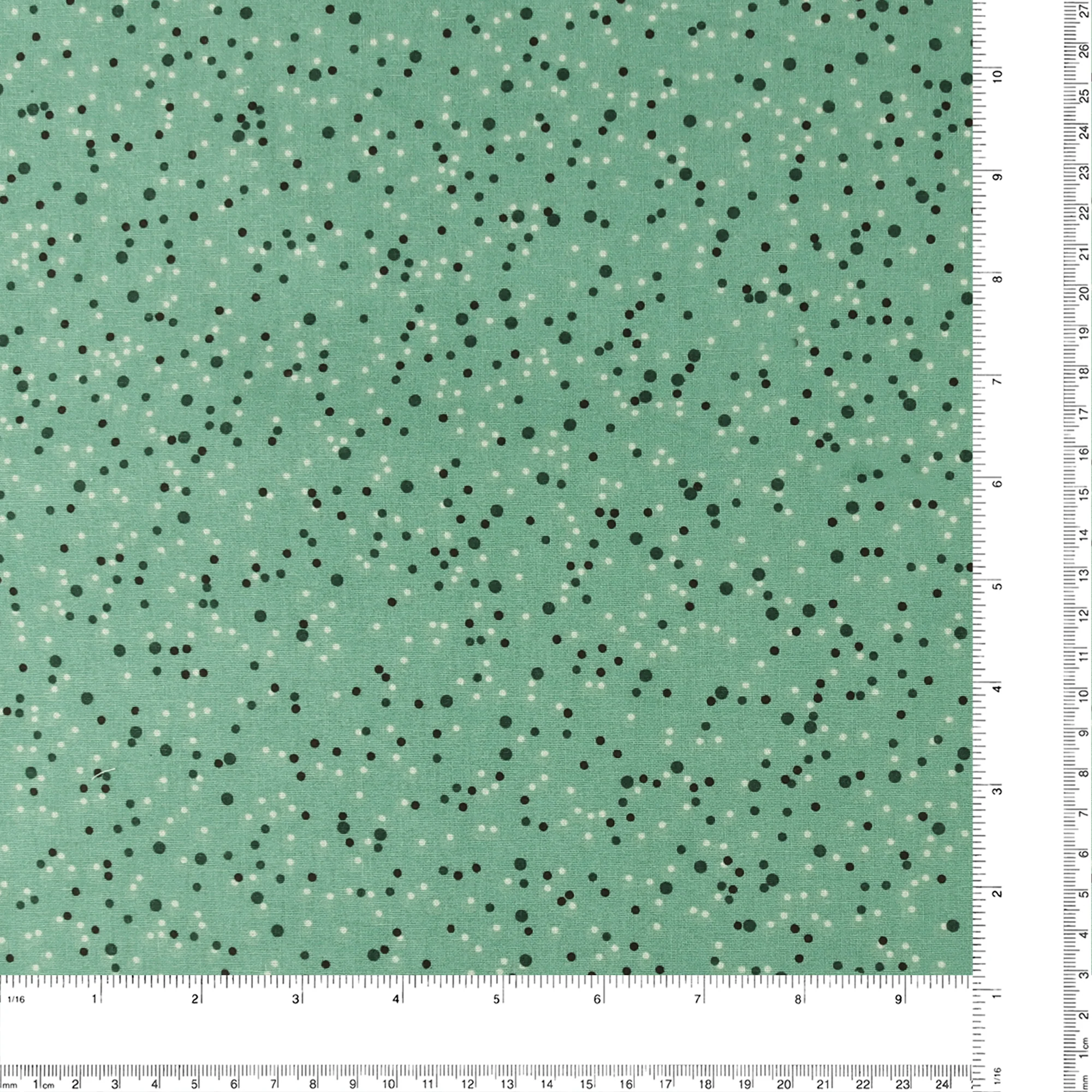 Wide Quilt Backing Print - 132 - Green - Image 3