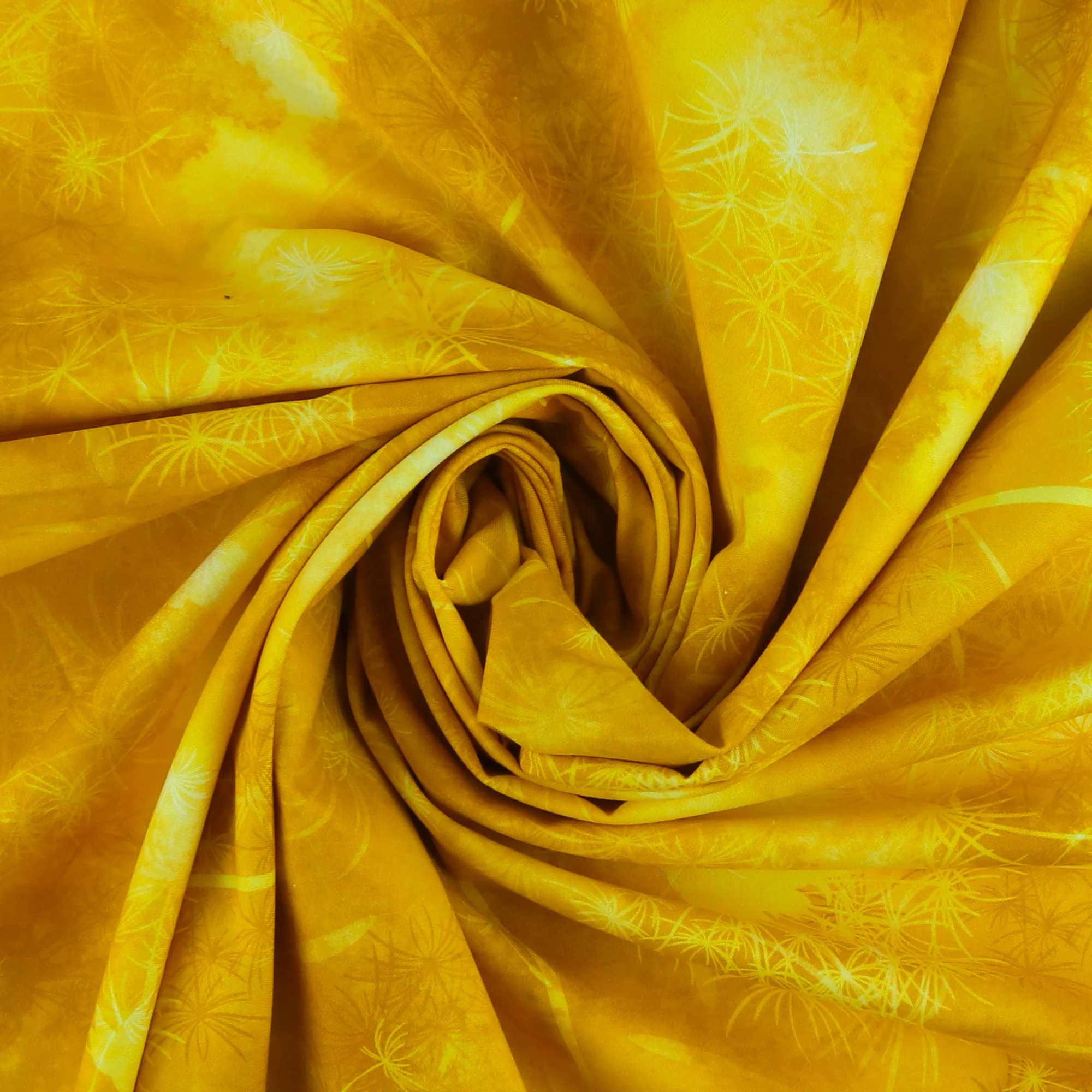 Wide Quilt Backing Print - 145 - Yellow - Image 2