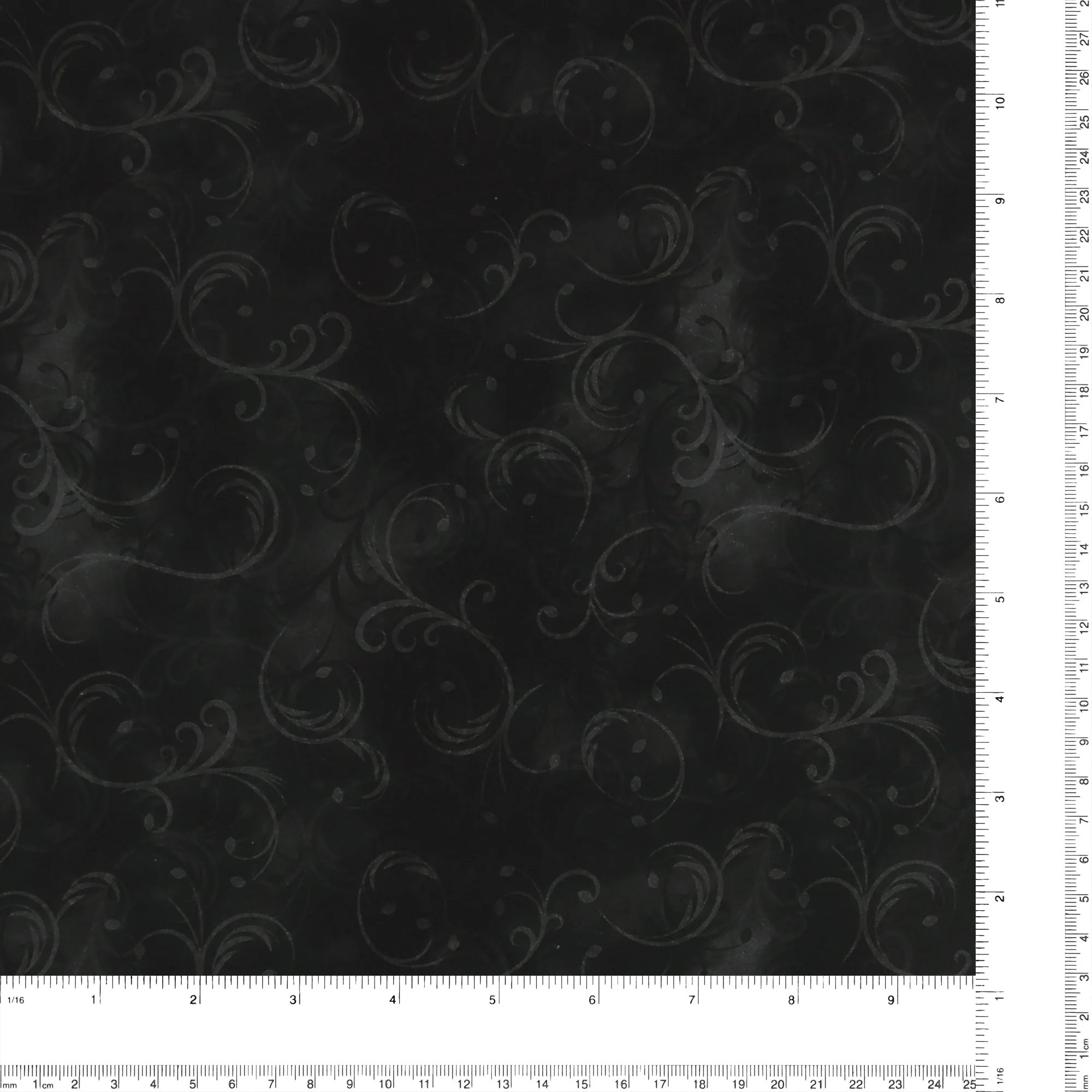 Wide Quilt Backing Print - 146 - Charcoal - Image 3
