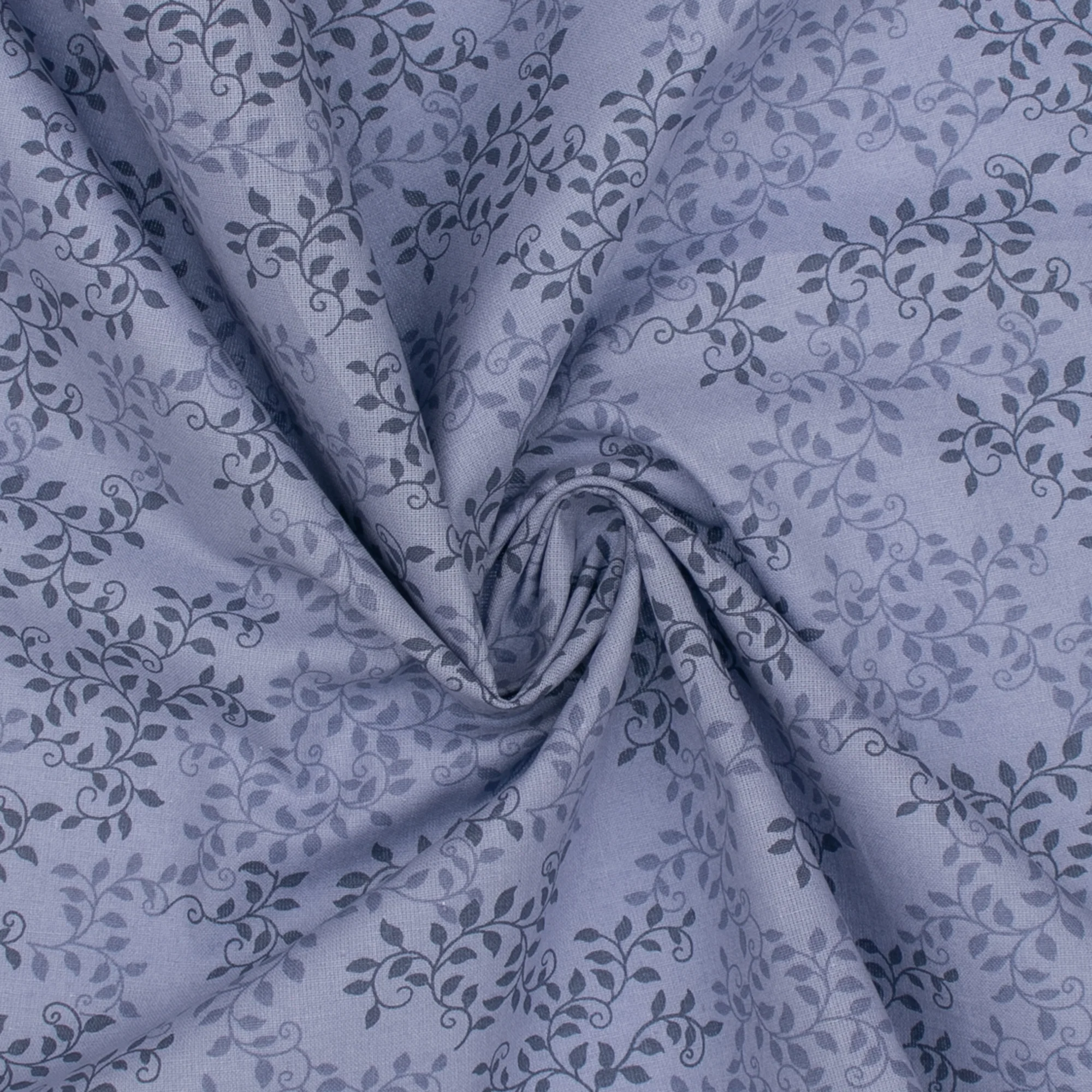 Wide Quilt Backing Print - Foliage - Lavender - Image 2