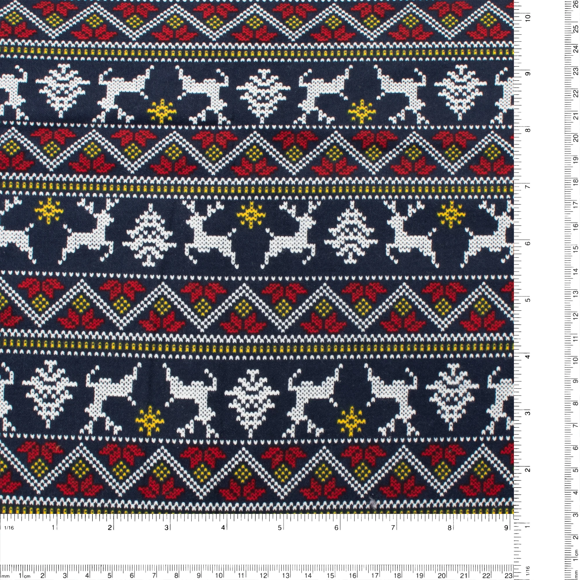 Wide Width Printed Flannel - 002 - Navy - Image 3