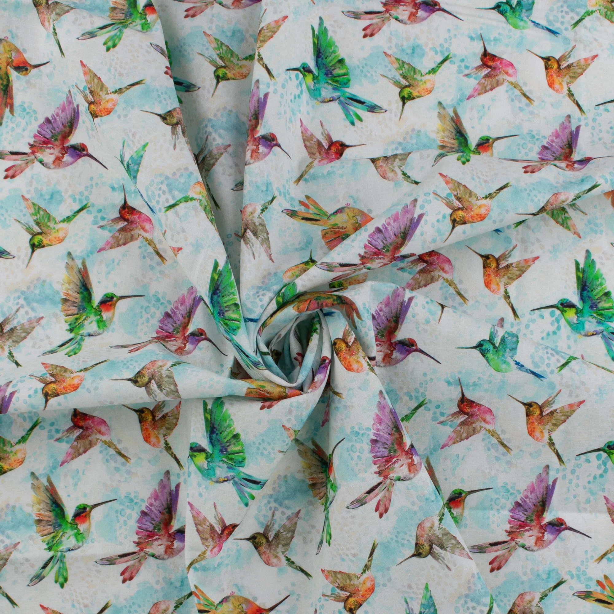 Windham Fabrics - Printed Cotton -A HUMMINGBIRD'S CHARM - 001 - Aqua - Image 2