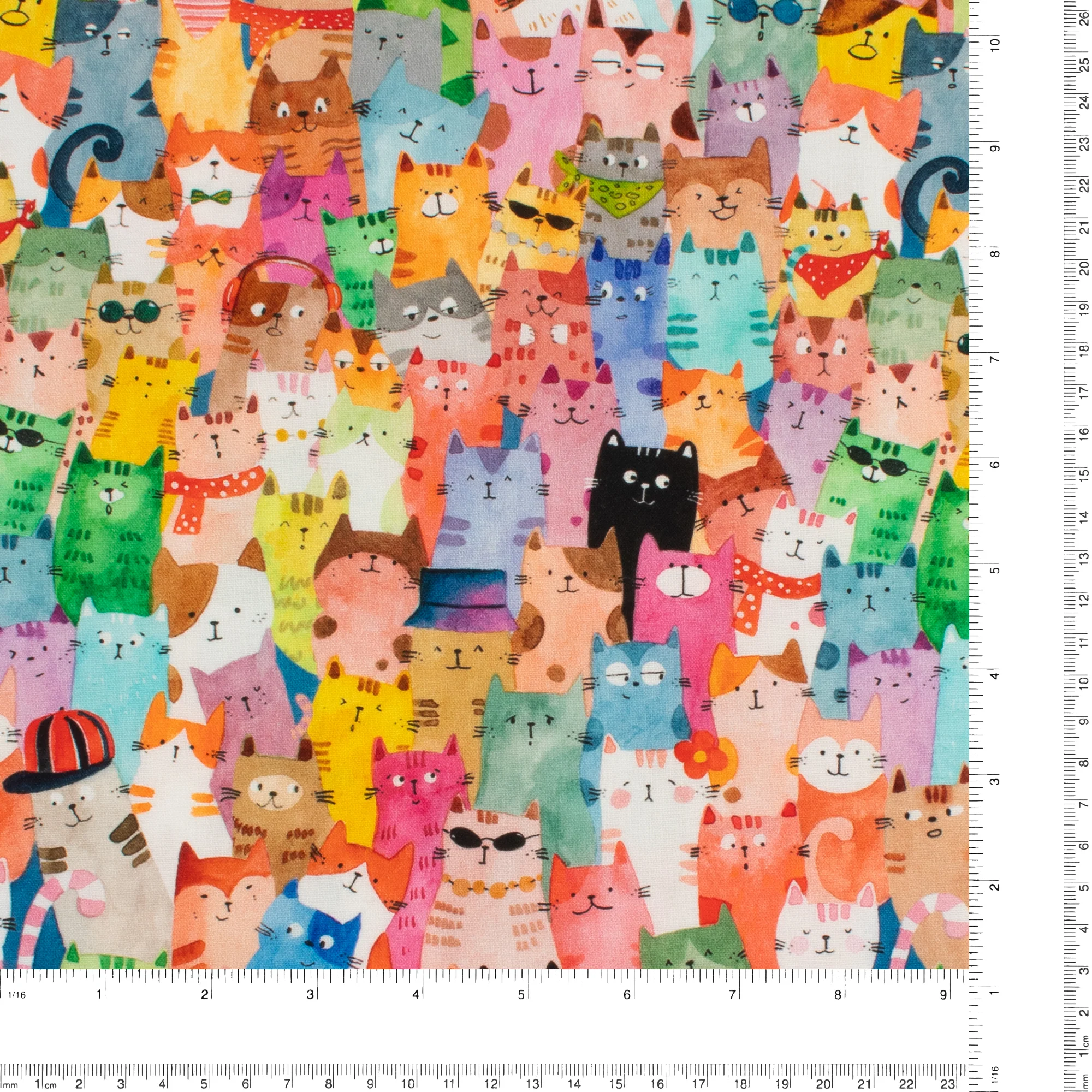 Windham Fabrics - Printed Cotton - CATS AROUND TOWN - 001 - Multicolor - Image 3