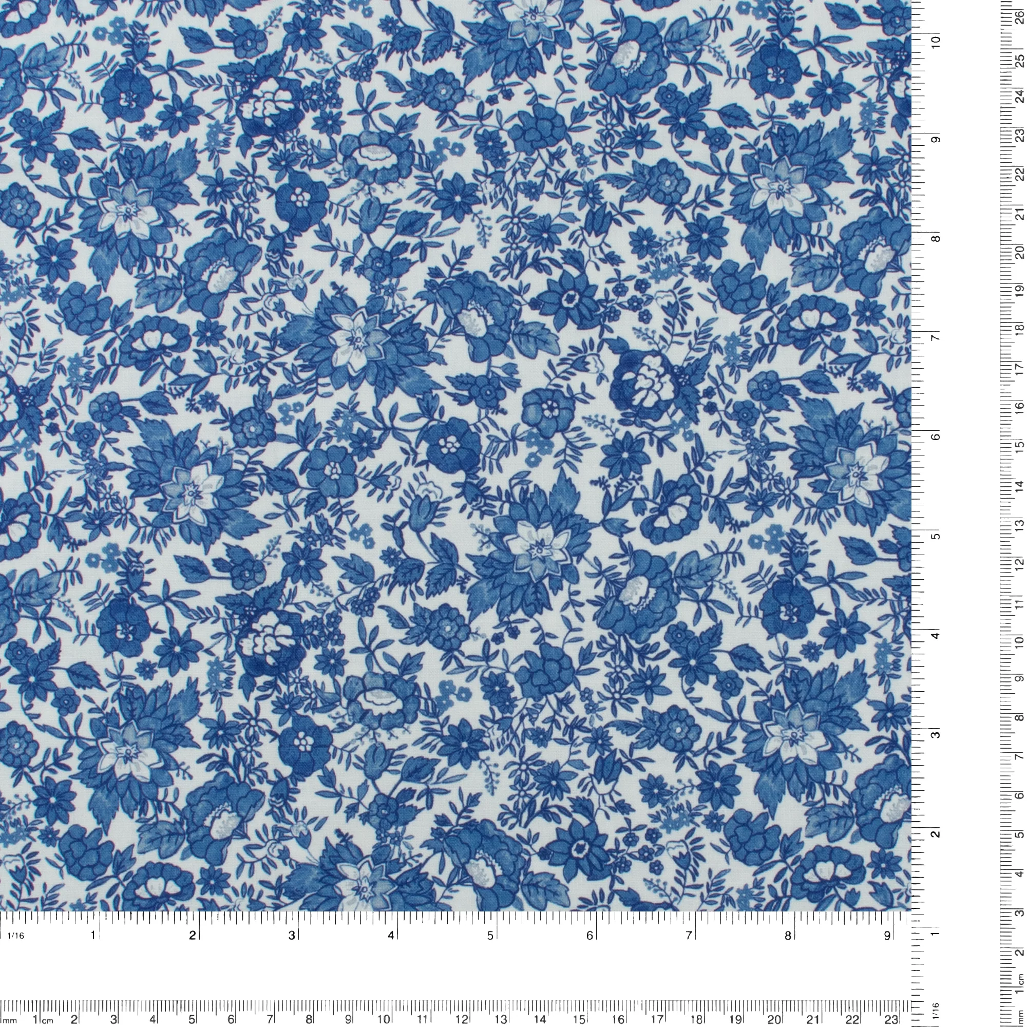 Windham Fabrics - Printed Cotton - CHINA BLUE - 004 - White - Image 3