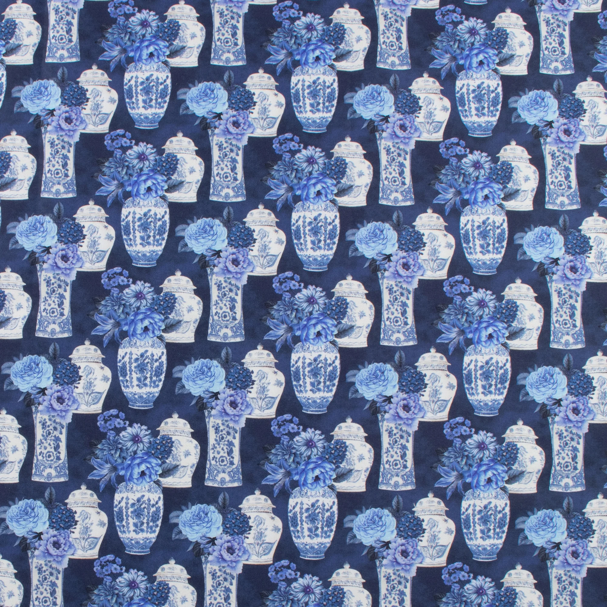 Windham Fabrics - Printed Cotton - CHINA BLUE - 008 - Blue