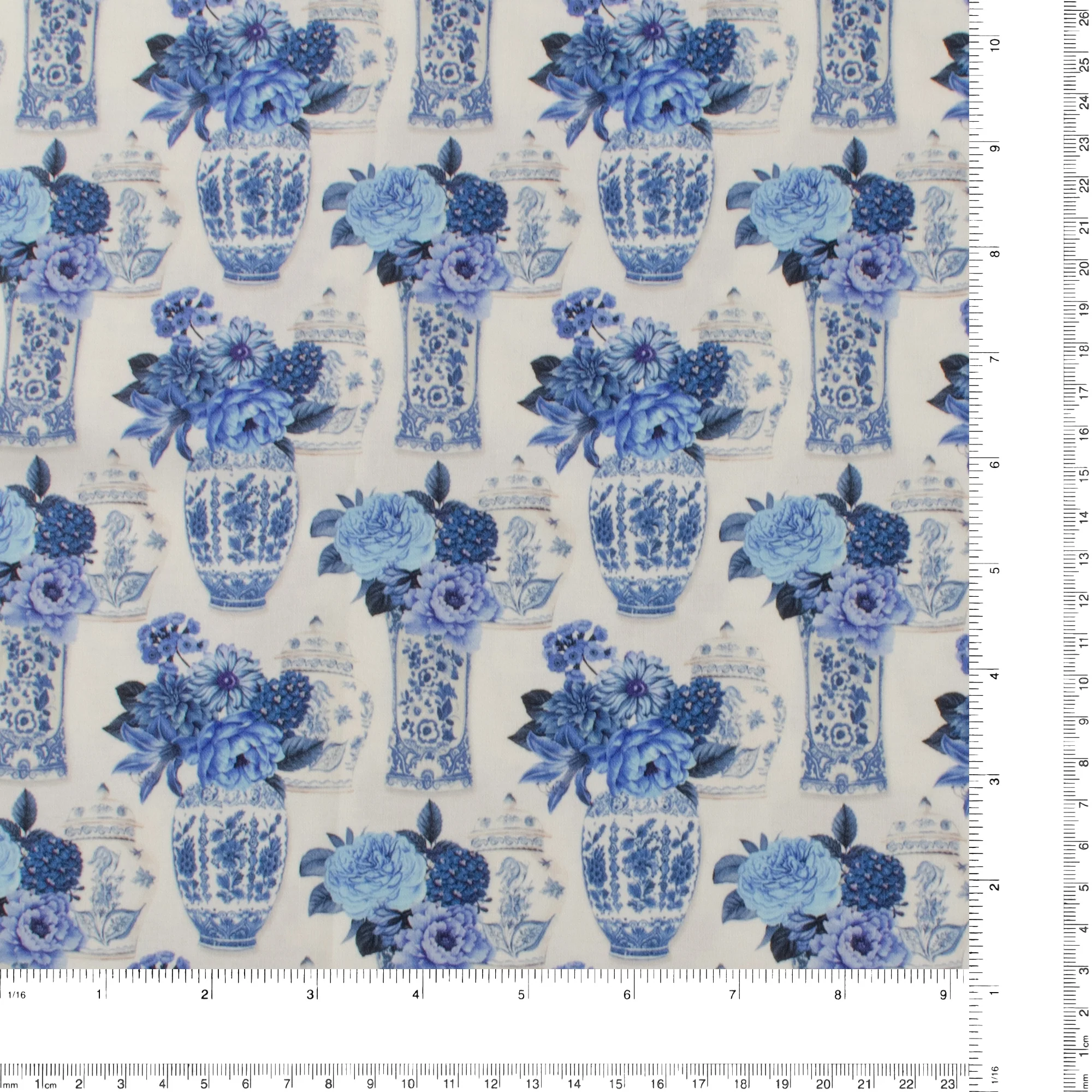 Windham Fabrics - Printed Cotton - CHINA BLUE - 009 - White - Image 3