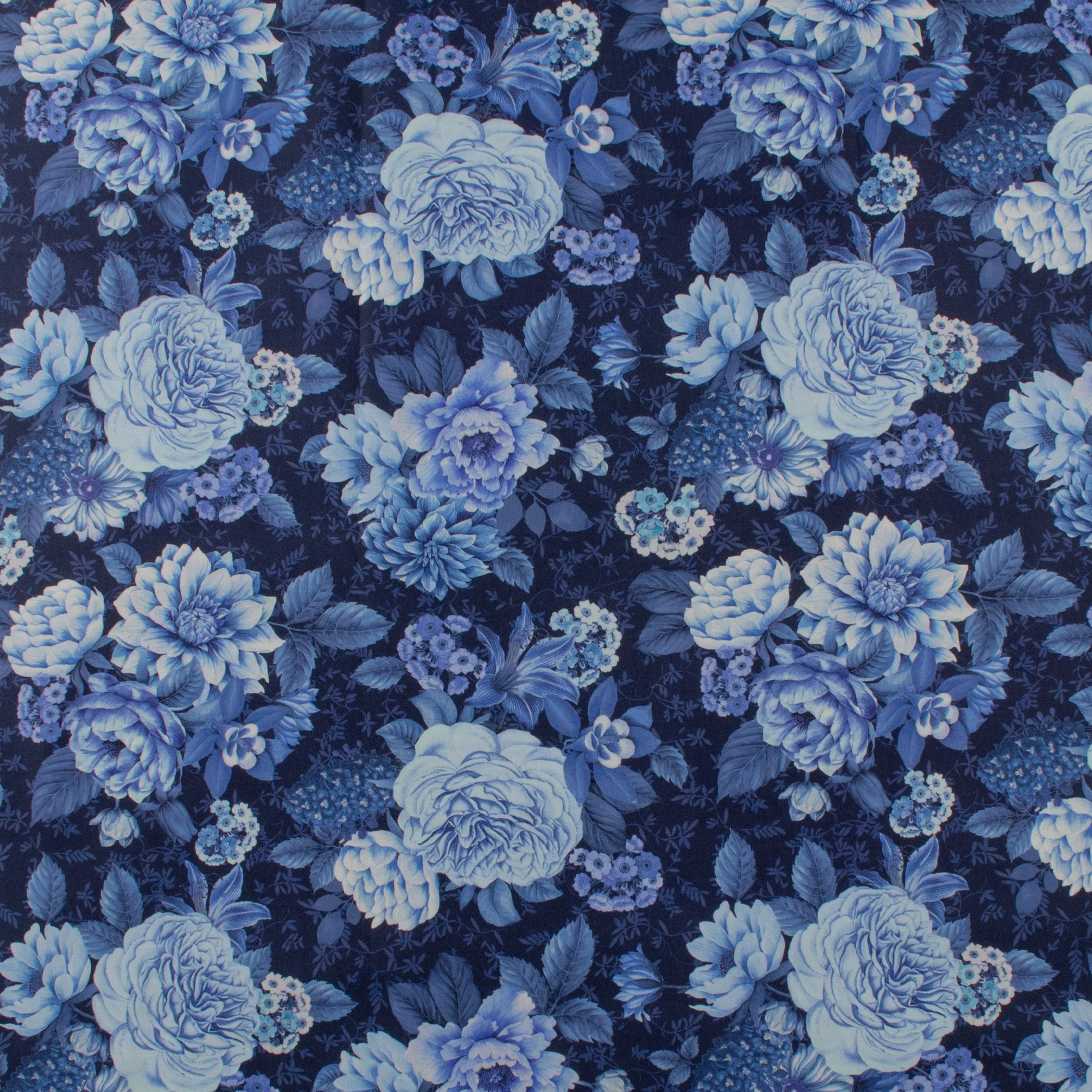 Windham Fabrics - Printed Cotton - CHINA BLUE - 010 - Blue