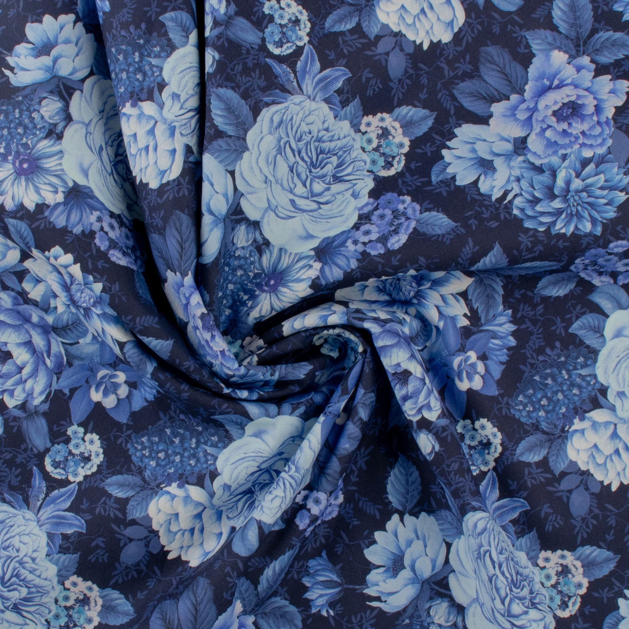 Windham Fabrics - Printed Cotton - CHINA BLUE - 010 - Blue - Image 2