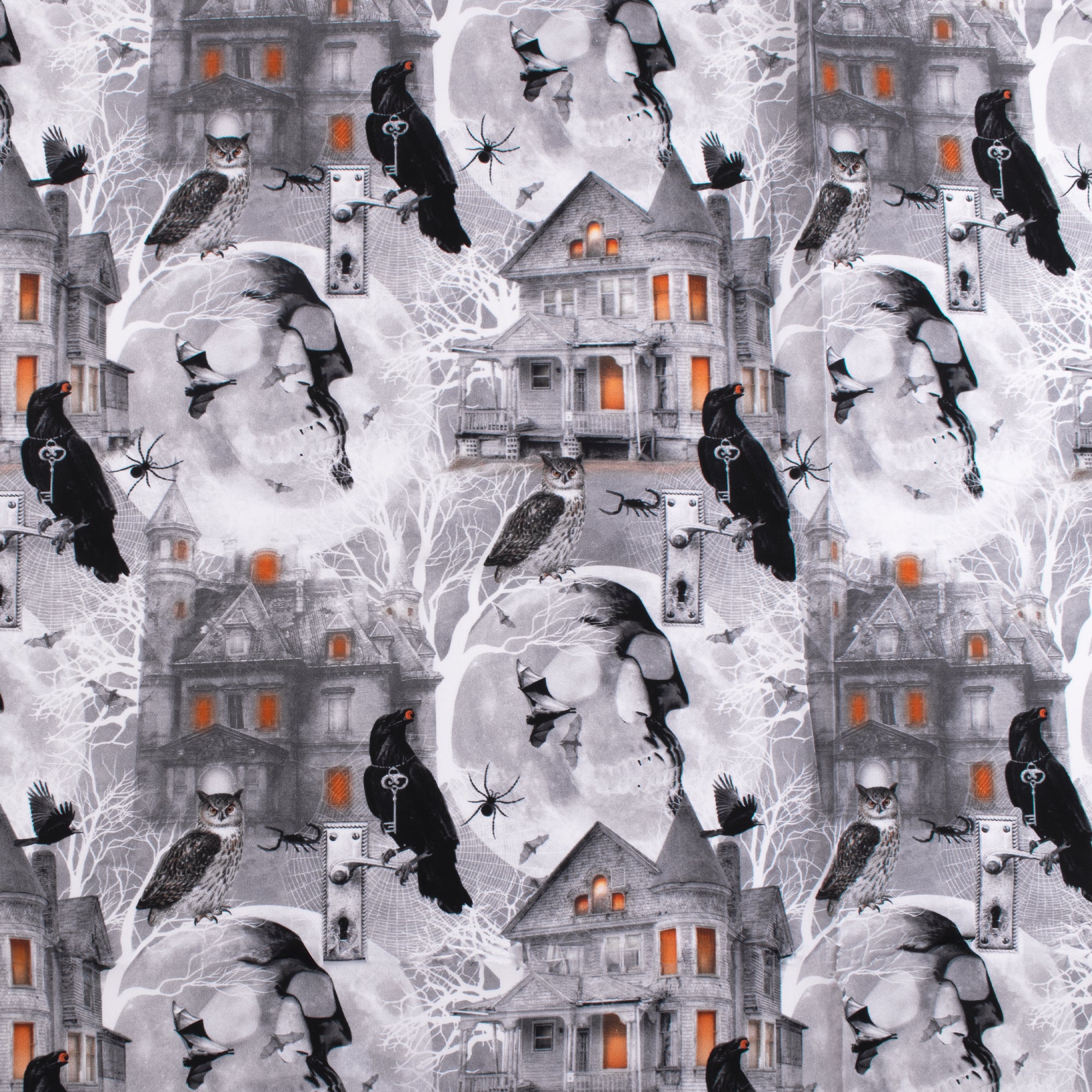 Windham Fabrics - Printed Cotton - FULL MOON - 005 - Grey