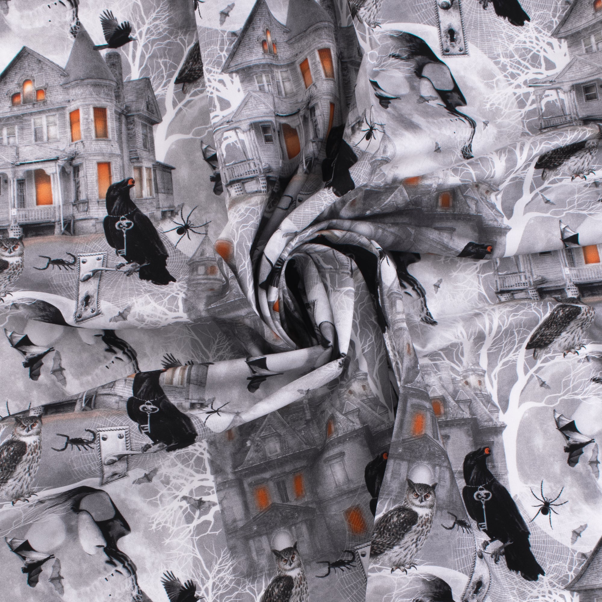 Windham Fabrics - Printed Cotton - FULL MOON - 005 - Grey - Image 2