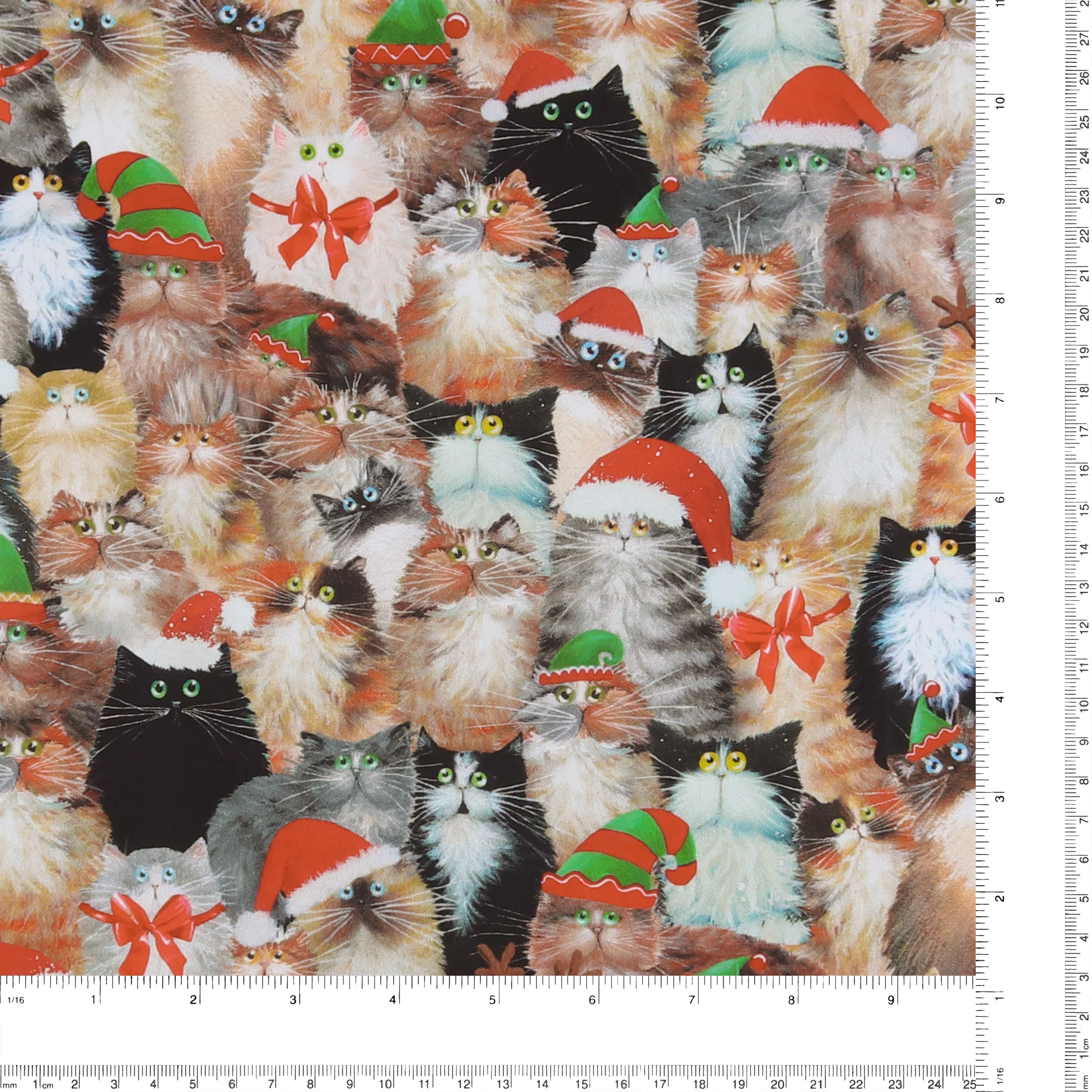 Windham Fabrics - Printed Cotton - MEOWY CHRISTMAS - 004 - Multicolor - Image 3
