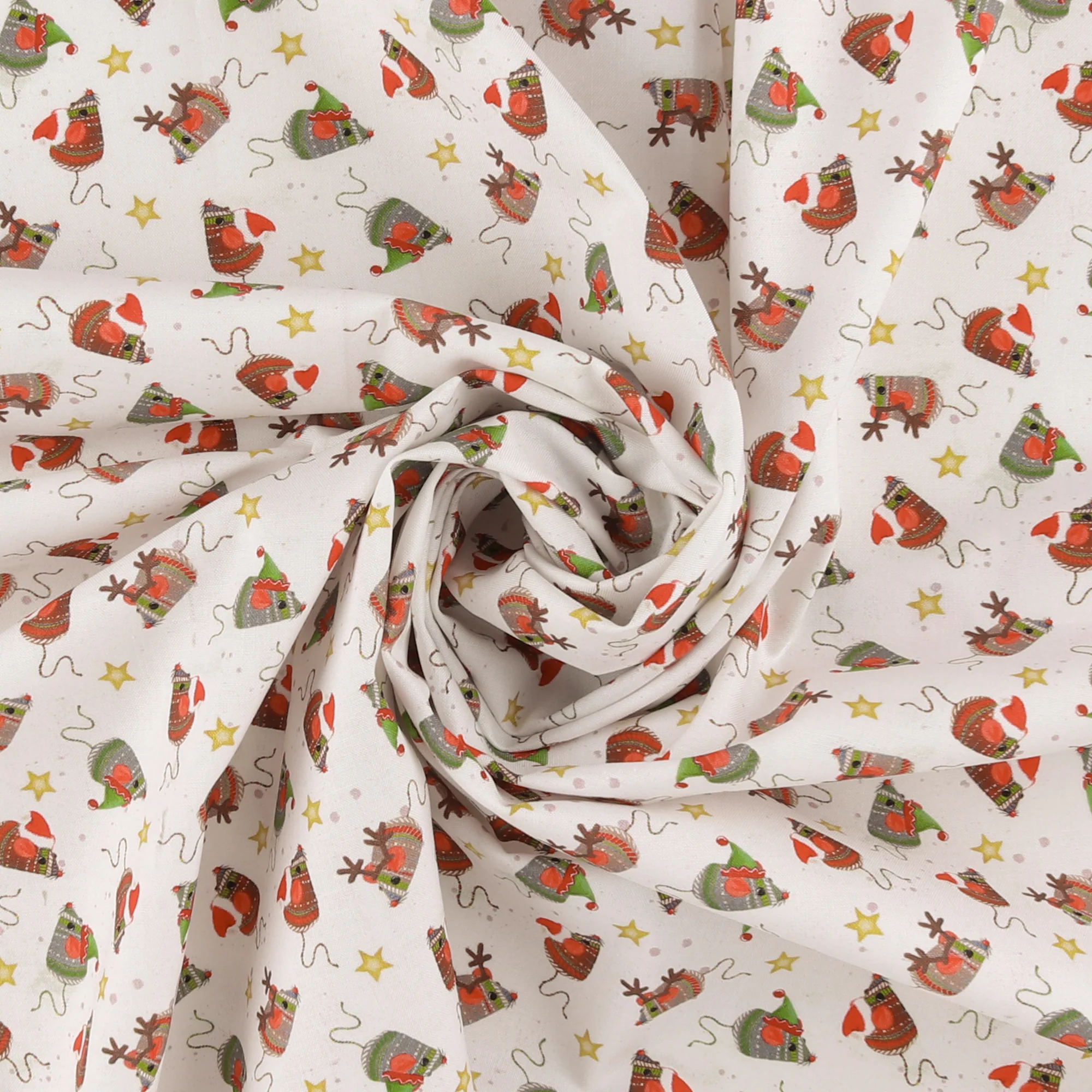 Windham Fabrics - Printed Cotton - MEOWY CHRISTMAS - 005 - White - Image 2