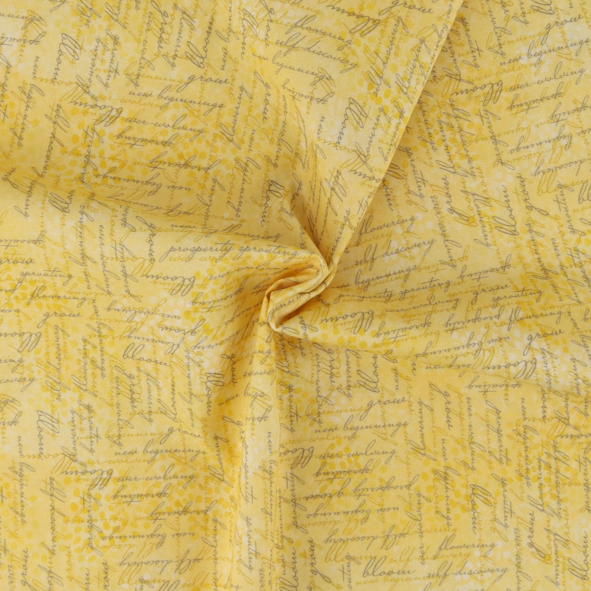 Windham Fabrics - Printed Cotton -TULIP FIELDS - 006 - Light Yellow - Image 2