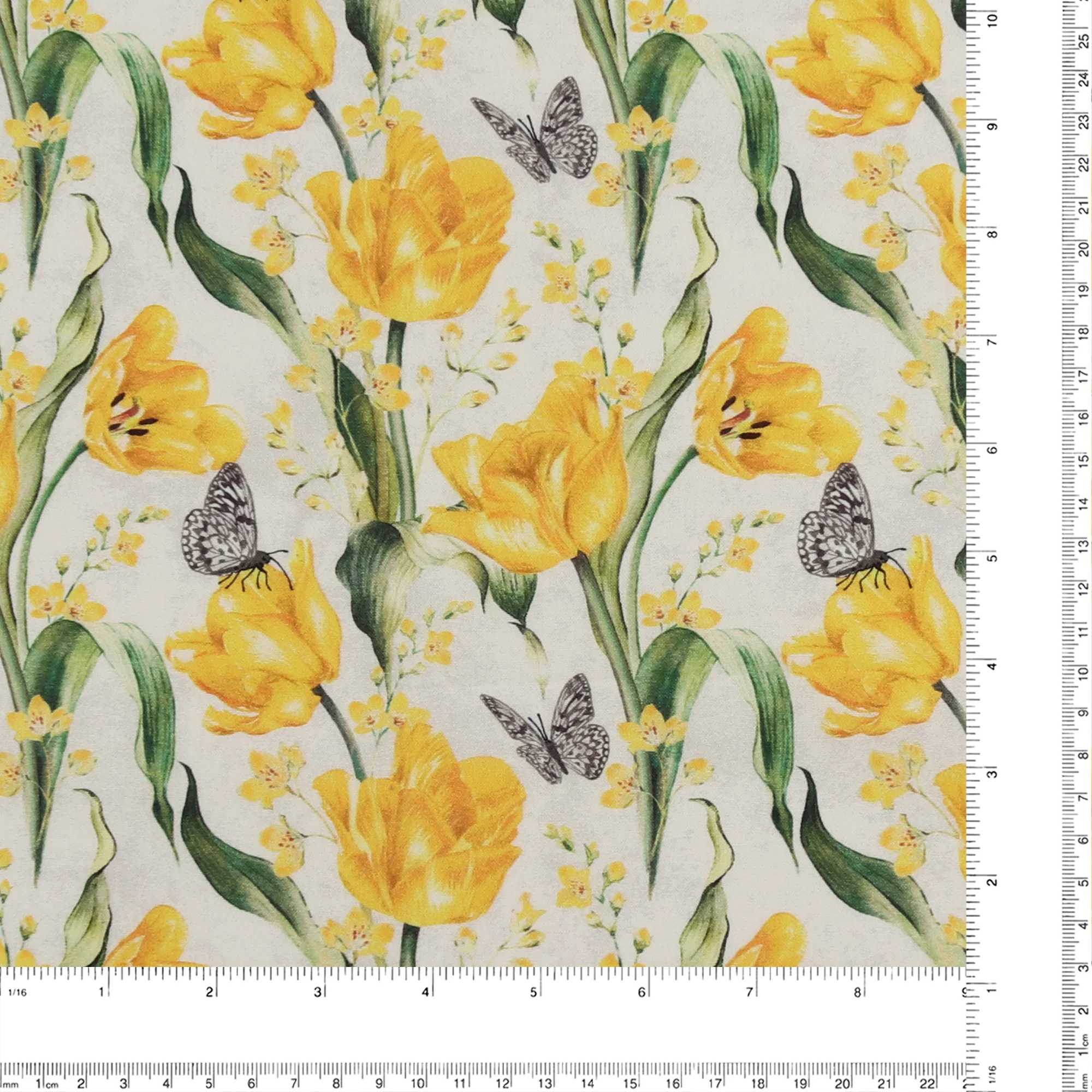 Windham Fabrics - Printed Cotton -TULIP FIELDS - 008 - Offwhite - Image 3