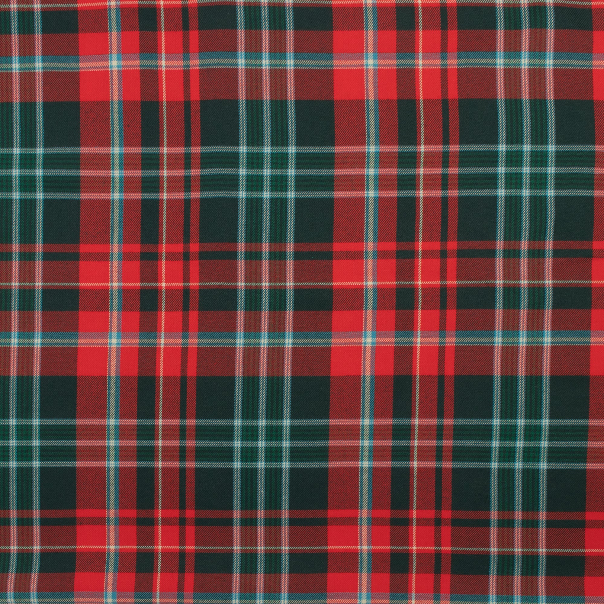 Yarn Dyed Tartan - New Brunswick - 001 - Teal and Red